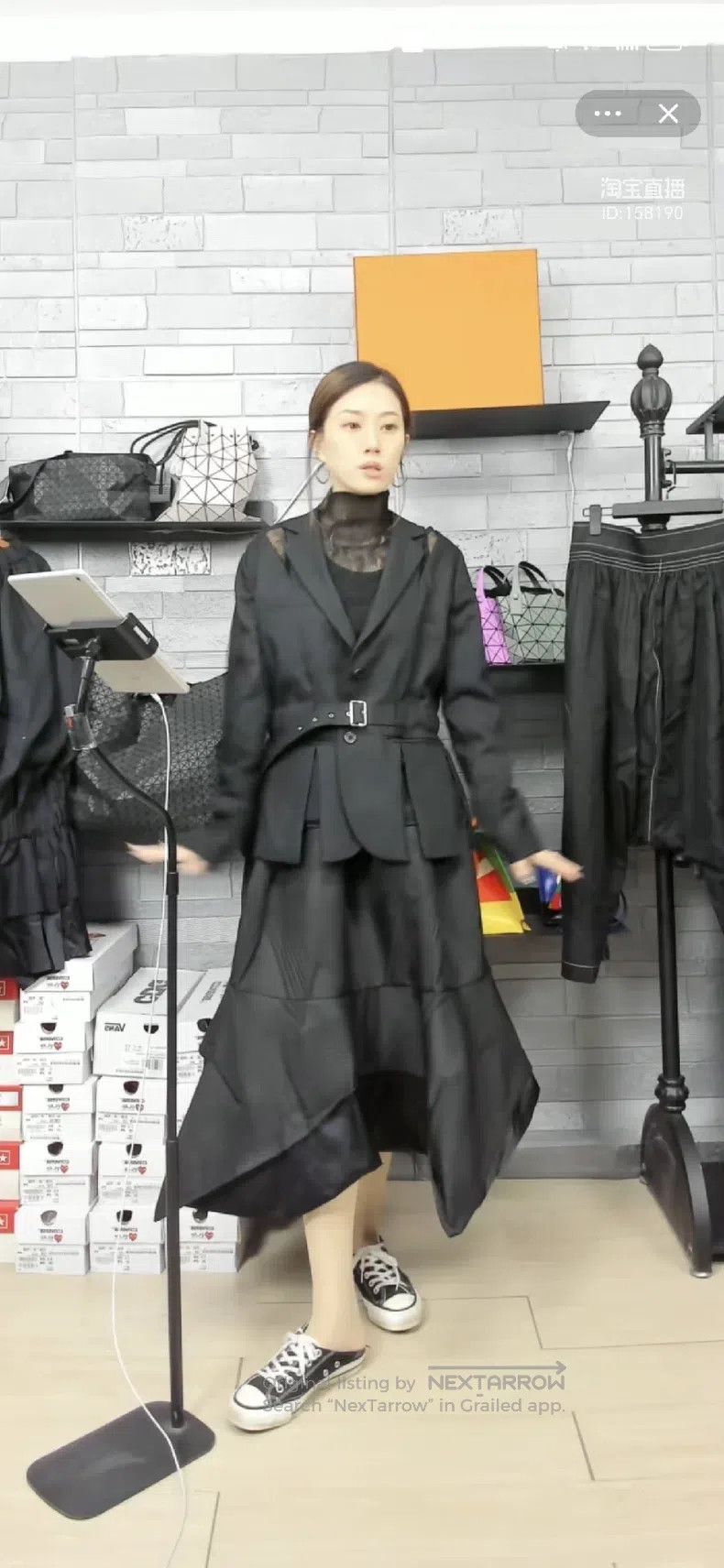 Comme des Garcons Comme Des Garcons size XS Bow Tie Asymmetrical Solid Skirt Size 23" - 2 Thumbnail