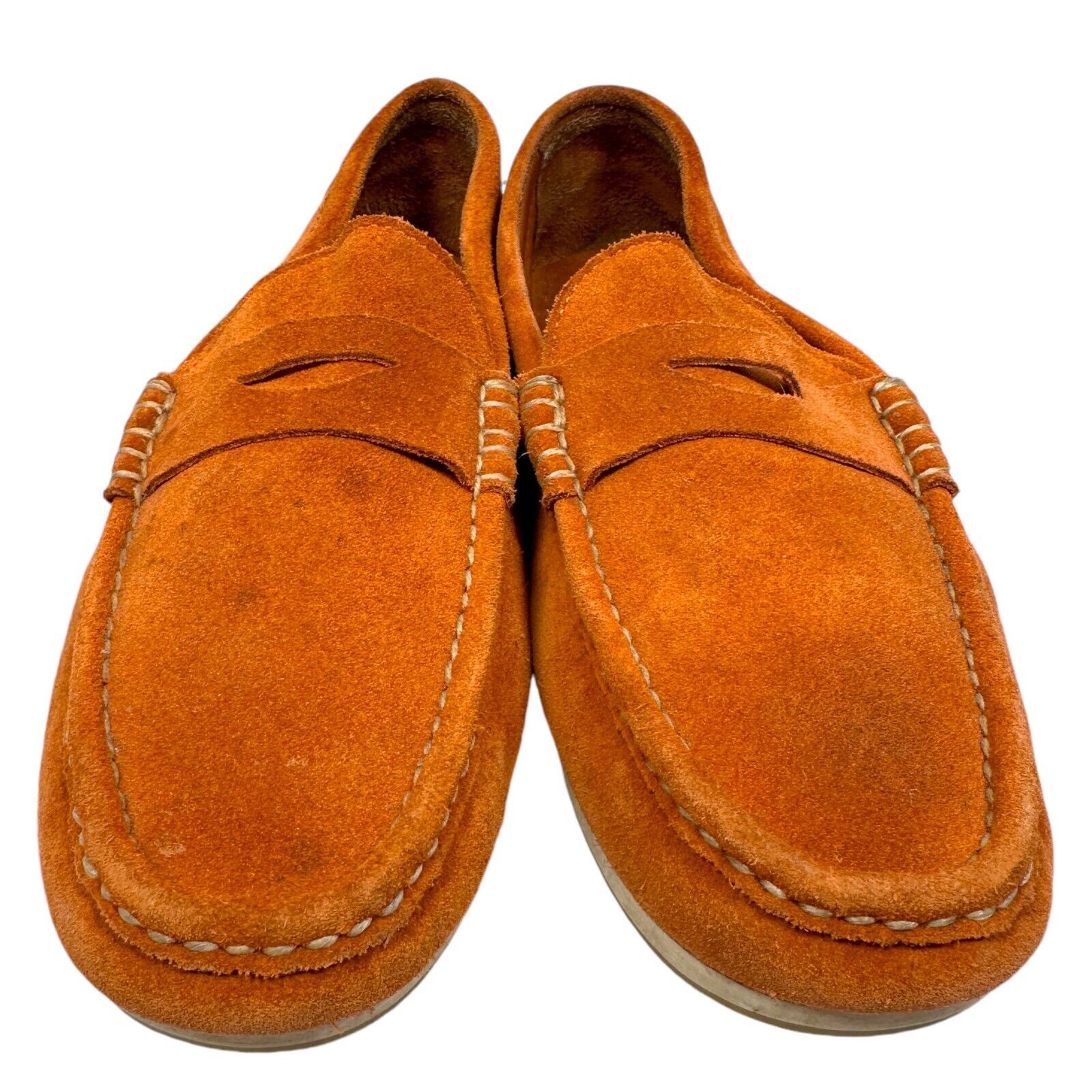 Allen Edmonds Allen Edmonds Turner Penny Loafer Men US 10 D Orange Leather Grailed