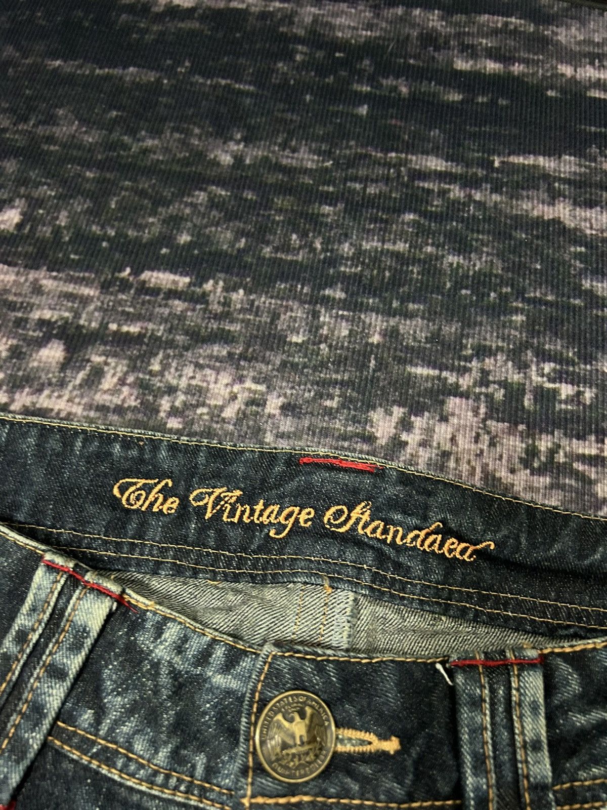 Japanese Brand Vintage Sky Bomber Mudwash Flare Jeans Size US 30 / EU 46 - 14 Thumbnail