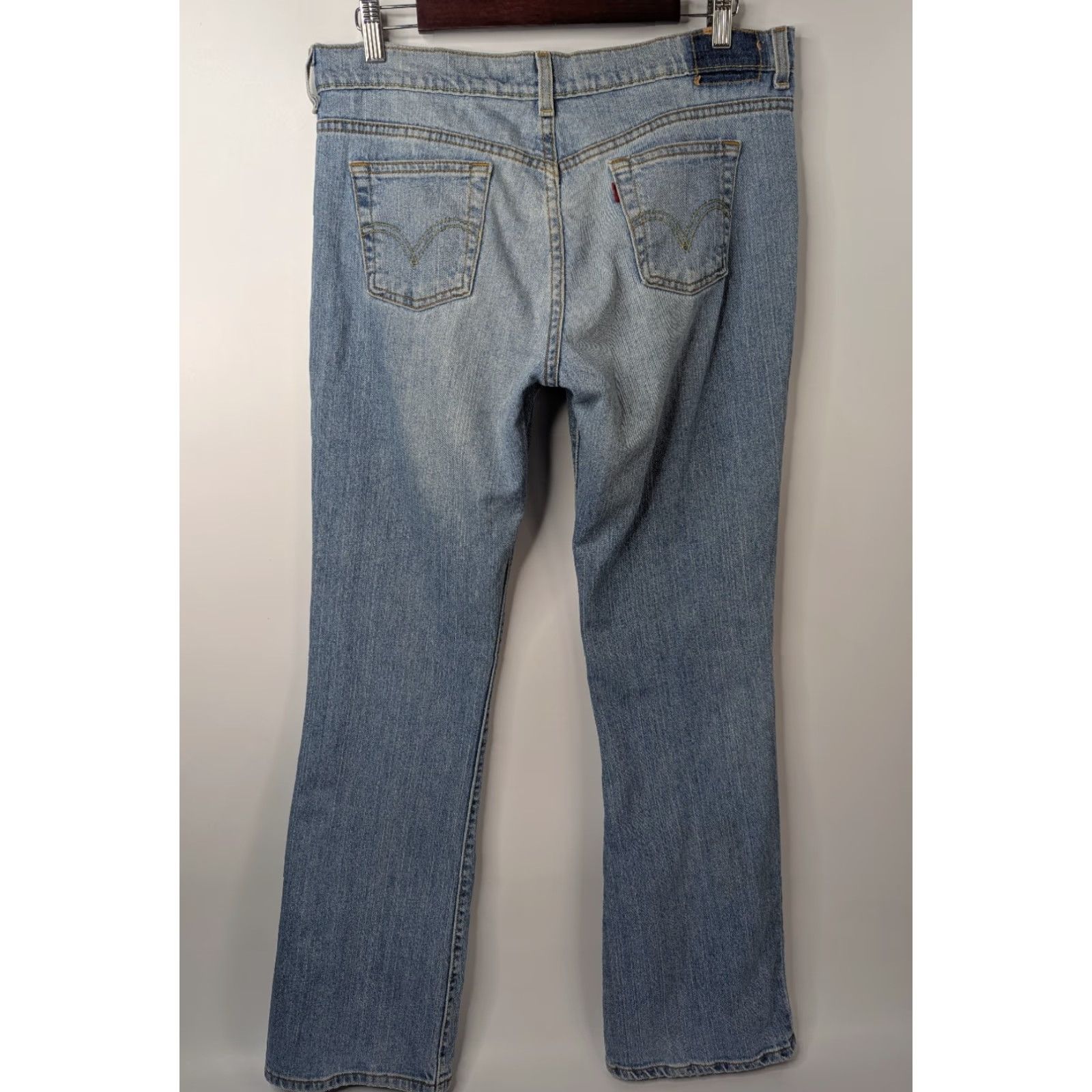 Levi's VINTAGE Levi's 515 Jeans Womens 10M Blue Denim Bootcut Mid Rise Medium Wash Retro Y2K Jeans Size 32" / US 10 / IT 46 - 4 Thumbnail