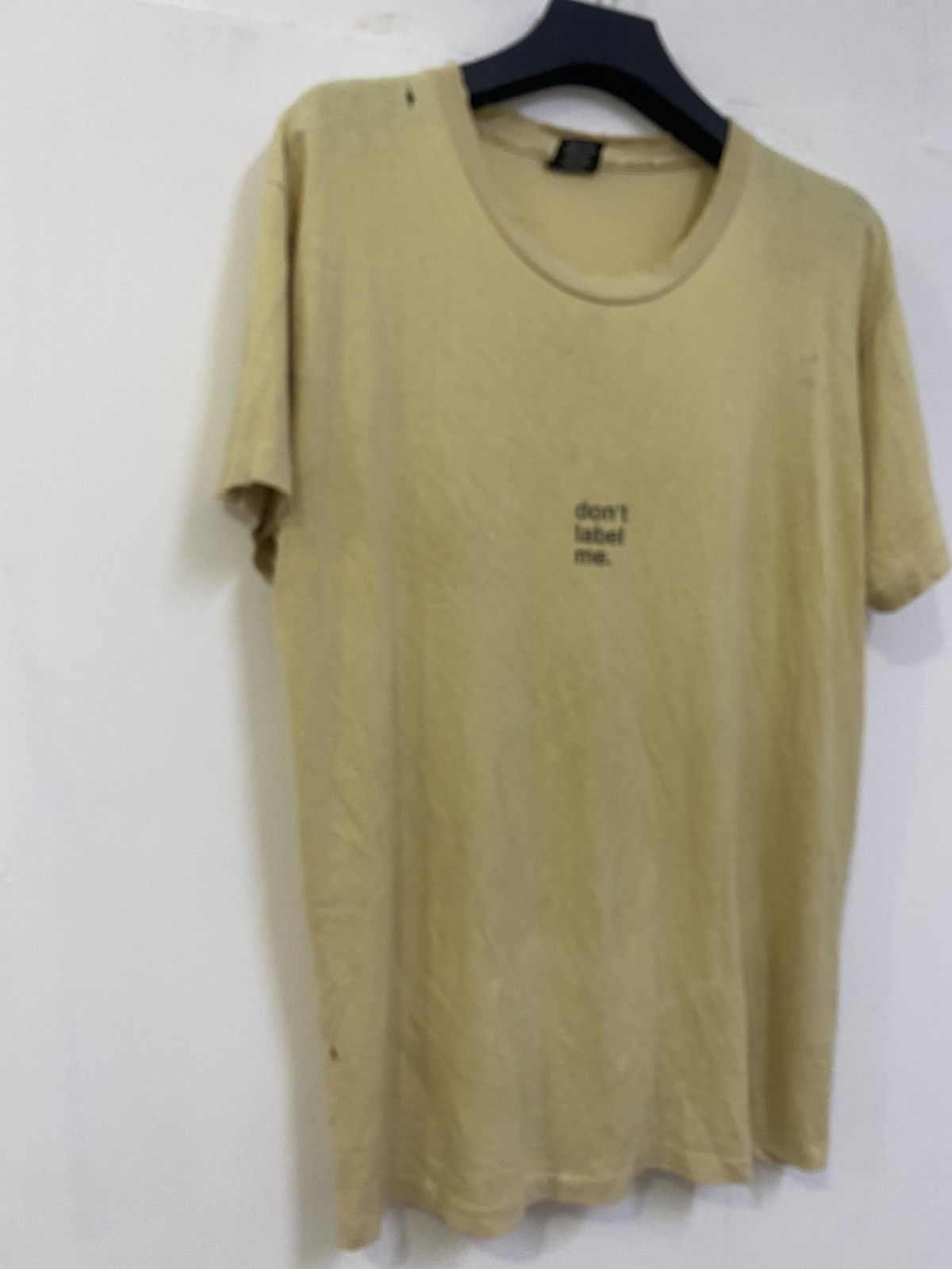 Vintage 💥VINTAGE “SPLIT DONT LABEL ME” DAMAGE SKATE SHIRT Size US L / EU 52-54 / 3 - 7 Thumbnail