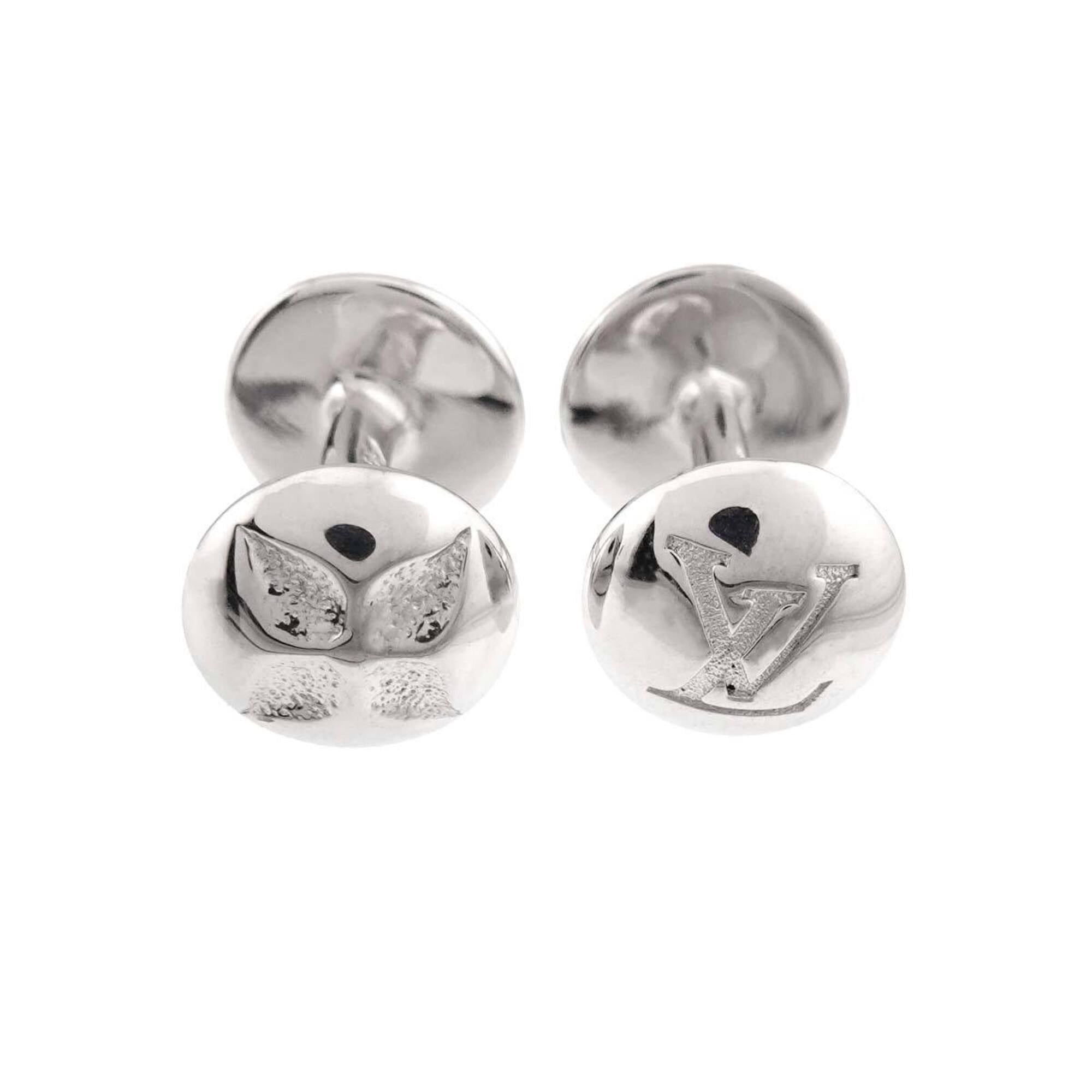 Louis Vuitton Louis Vuitton Bouton de Manchette Motif Cufflinks, SV 925 Sterling Silver (LV Cufflinks) Size ONE SIZE - 1 Thumbnail