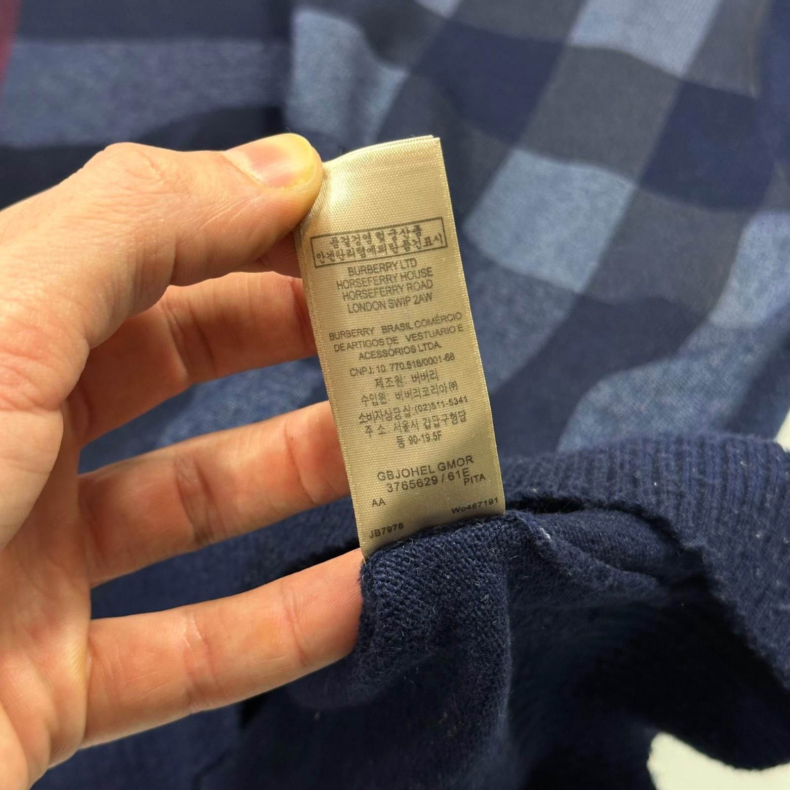 Burberry Burberry Brit Scotland Wool & Cashmere Nova Check Jumper - S Size US S / EU 44-46 / 1 - 7 Thumbnail
