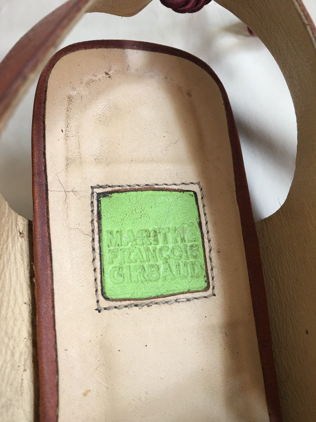 Marithe + Francois Girbaud Marithe Francois Girbaud Vintage Brown Leather Mules Shoes Size US 8 / IT 38 - 8 Thumbnail