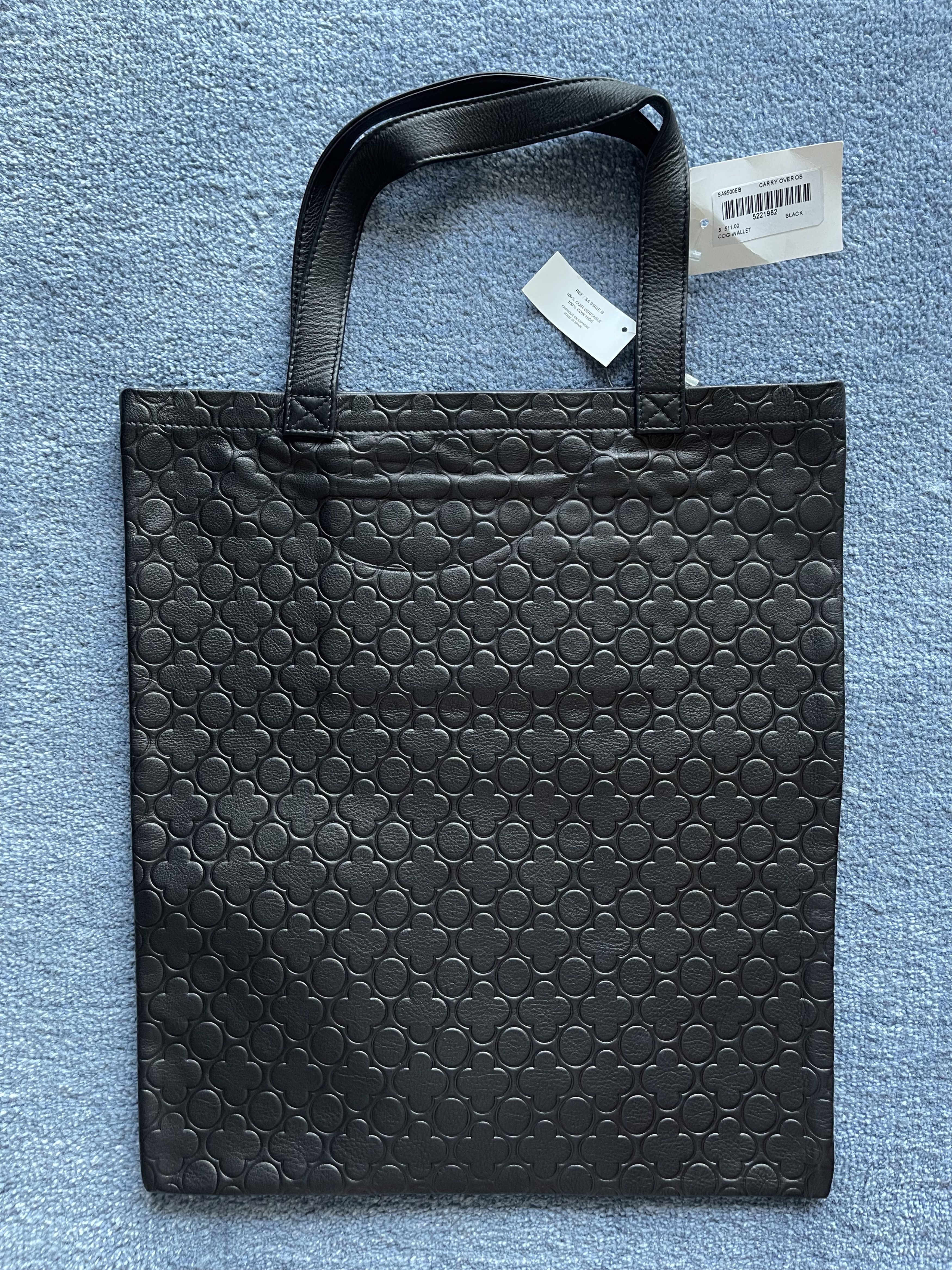 Comme des Garcons Comme des Garcons Leather Shoulder Bag Clover Cow Hide Tote Size ONE SIZE - 3 Thumbnail