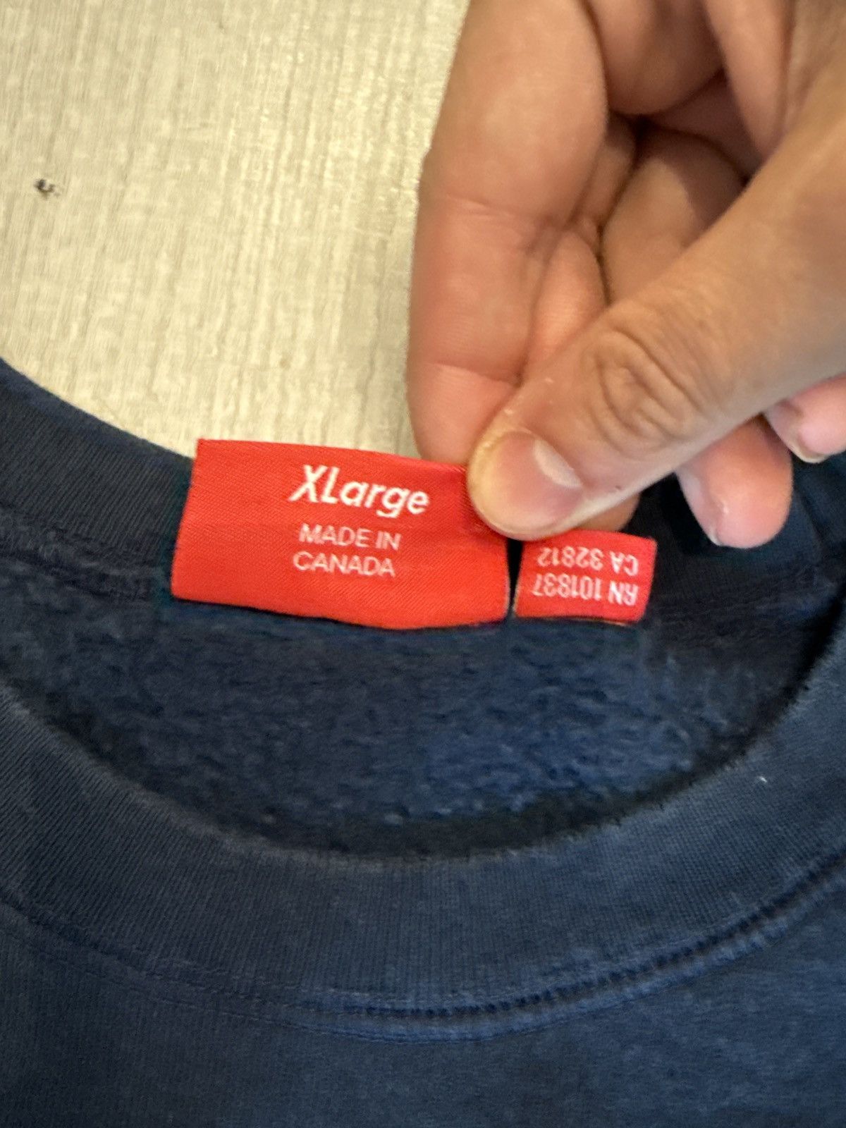 Supreme Supreme spin Crewneck Navy Size US XL / EU 56 / 4 - 5 Thumbnail