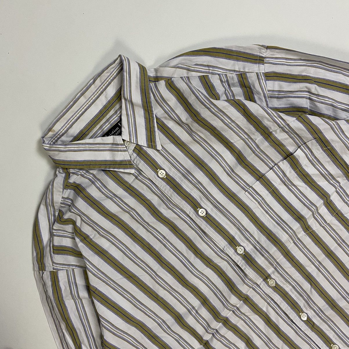 Christian Dior Monsieur Christian Dior Button Up Striped Shirt Size US XXL / EU 58 / 5 - 2 Thumbnail