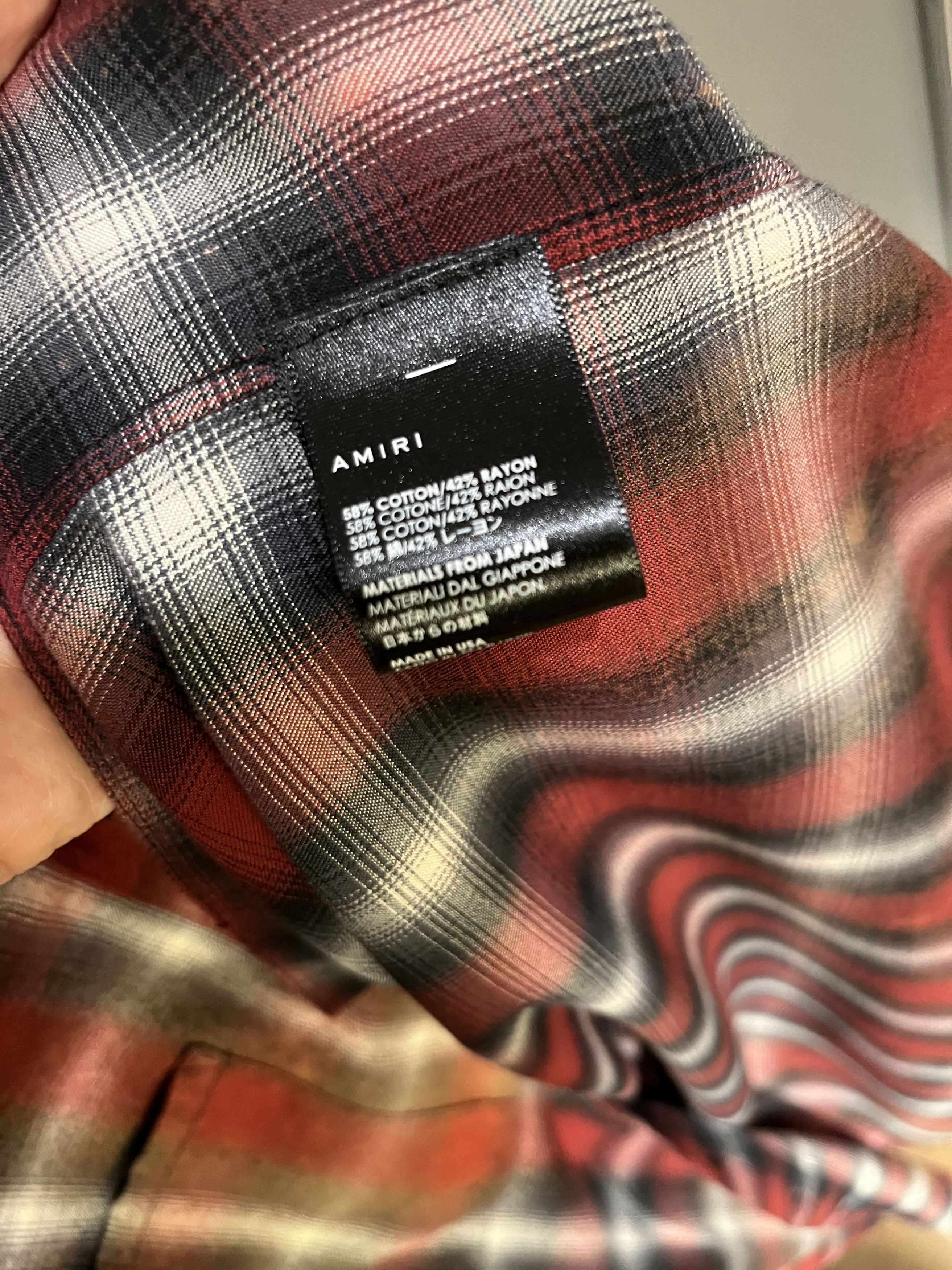 Amiri flannel shirt