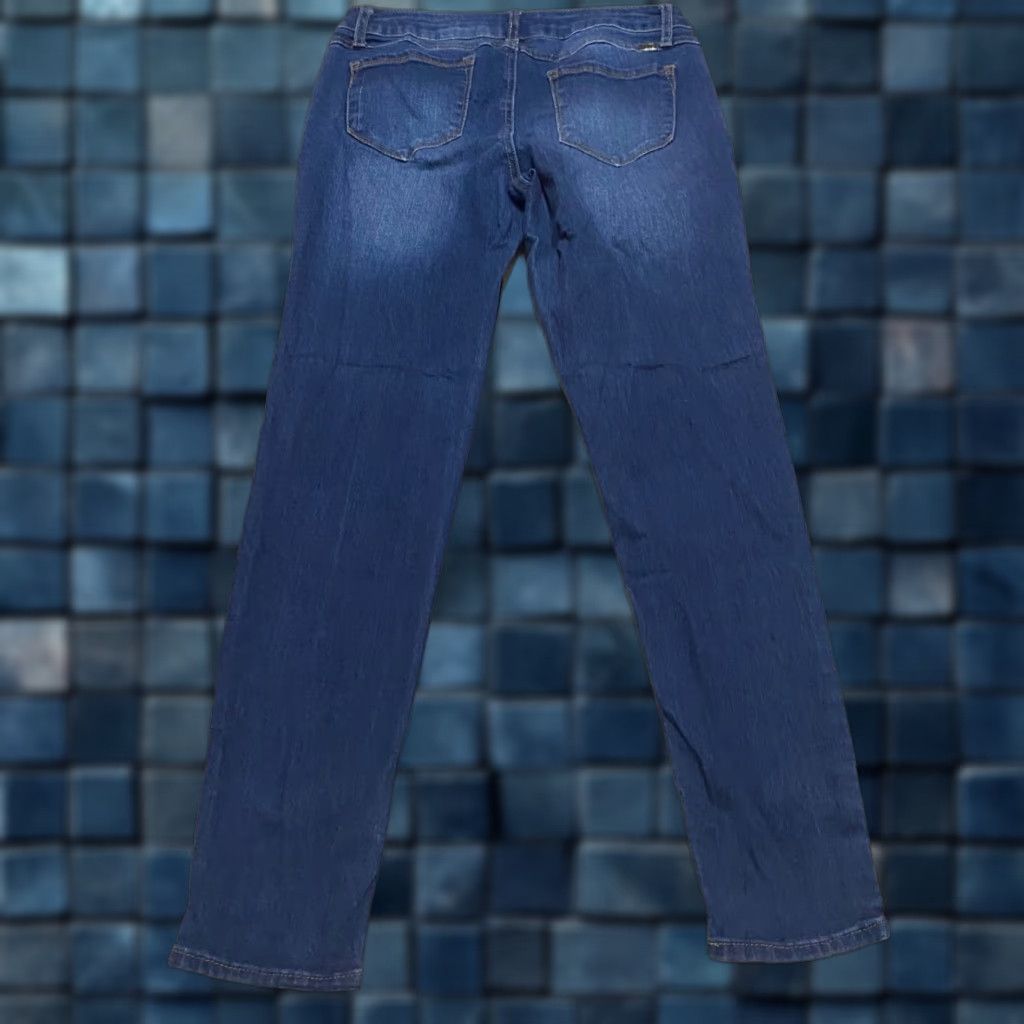 Vintage 1822 Denim Jeans Womens sz 8 Blue Denim Dark Wash Adrianna Skinny Mid Rise Size 30" / US 8 / IT 44 - 1 Thumbnail