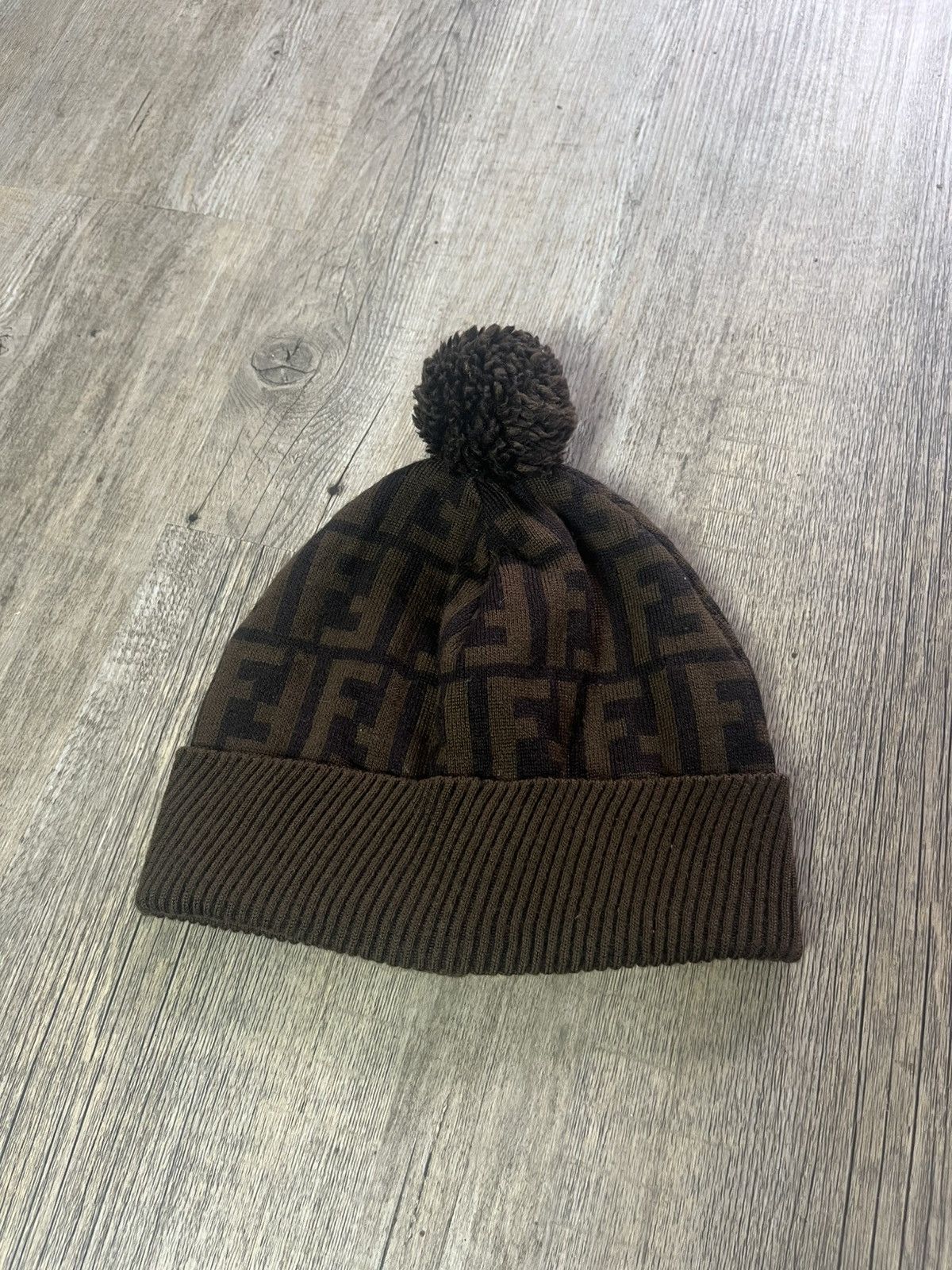Fendi Fendi monogram beanie brown Size ONE SIZE - 1 Thumbnail