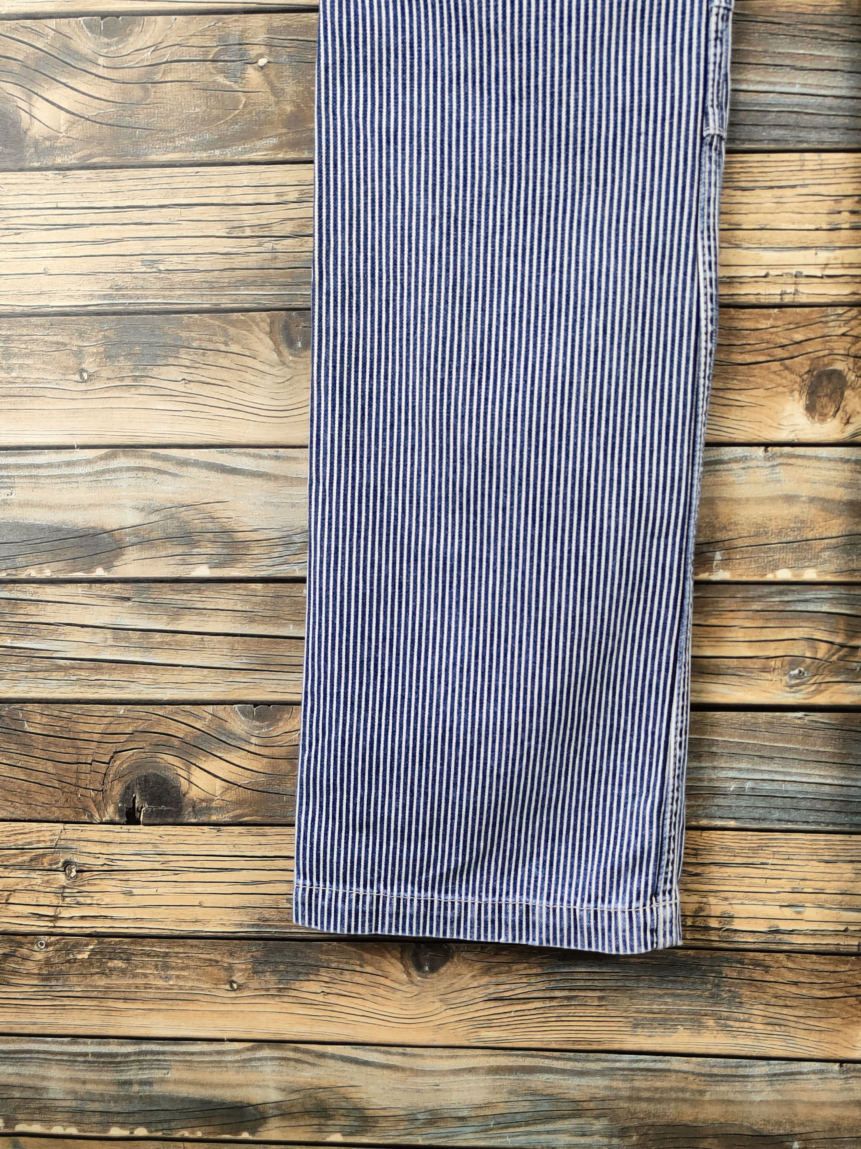 Japanese Brand DL Varosh Blue White Multipocket Cargo Pants #S2904 Size US 33 - 9 Thumbnail