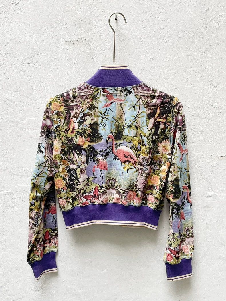 Jean Paul Gaultier Jean Paul Gaultier 09 SS Flamingo Playland Cropped Mesh Top Size S / US 4 / IT 40 - 8 Thumbnail