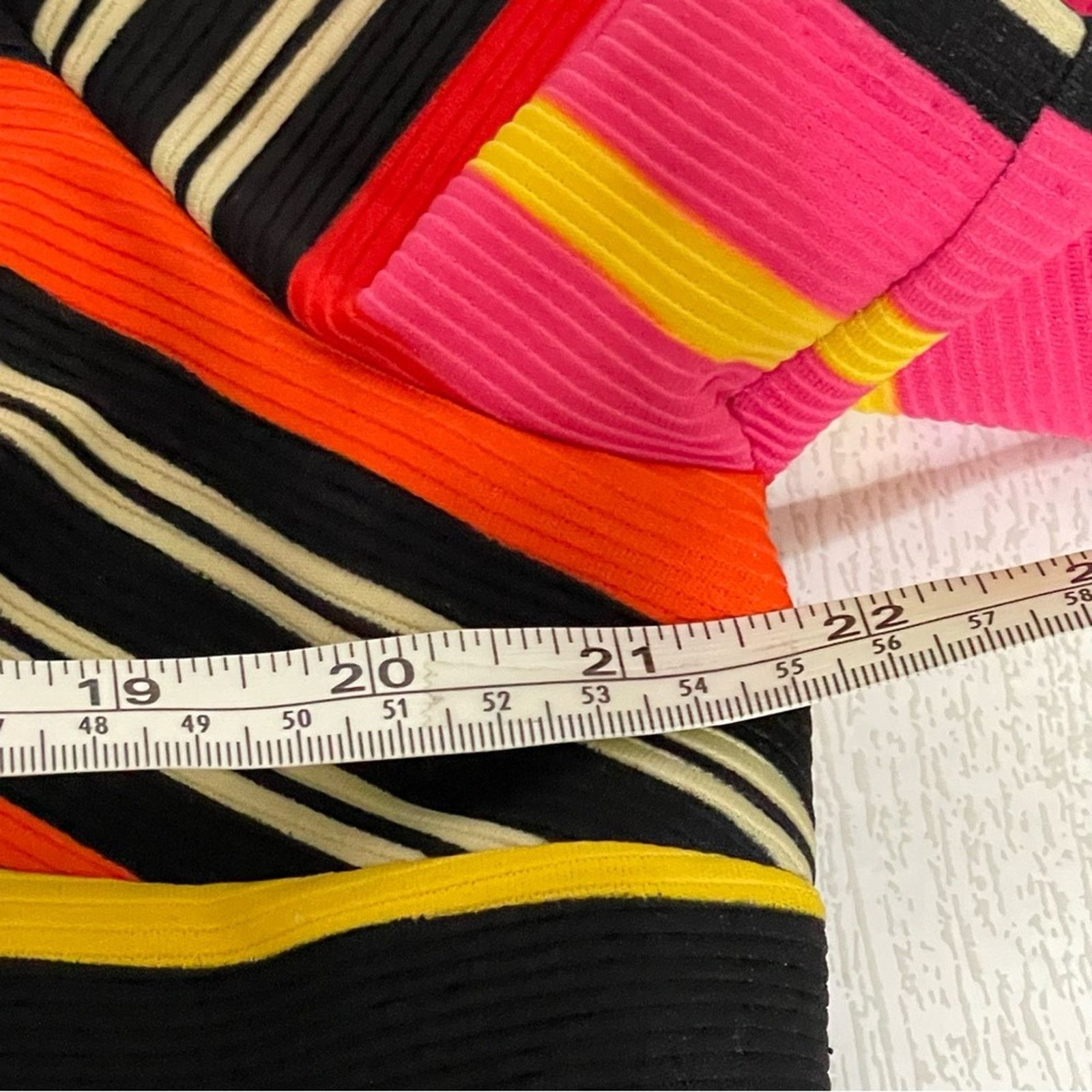 Other NY & Co 7th Ave Striped Faux Wrap Crop Top XXL KeyholeL Size XXL / US 16-18 / IT 52-54 - 3 Thumbnail