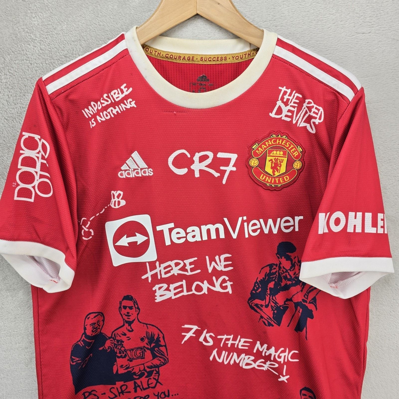 Adidas Manchester United Jersey Large Cristiano Ronaldo Return Size US L / EU 52-54 / 3 - 3 Thumbnail