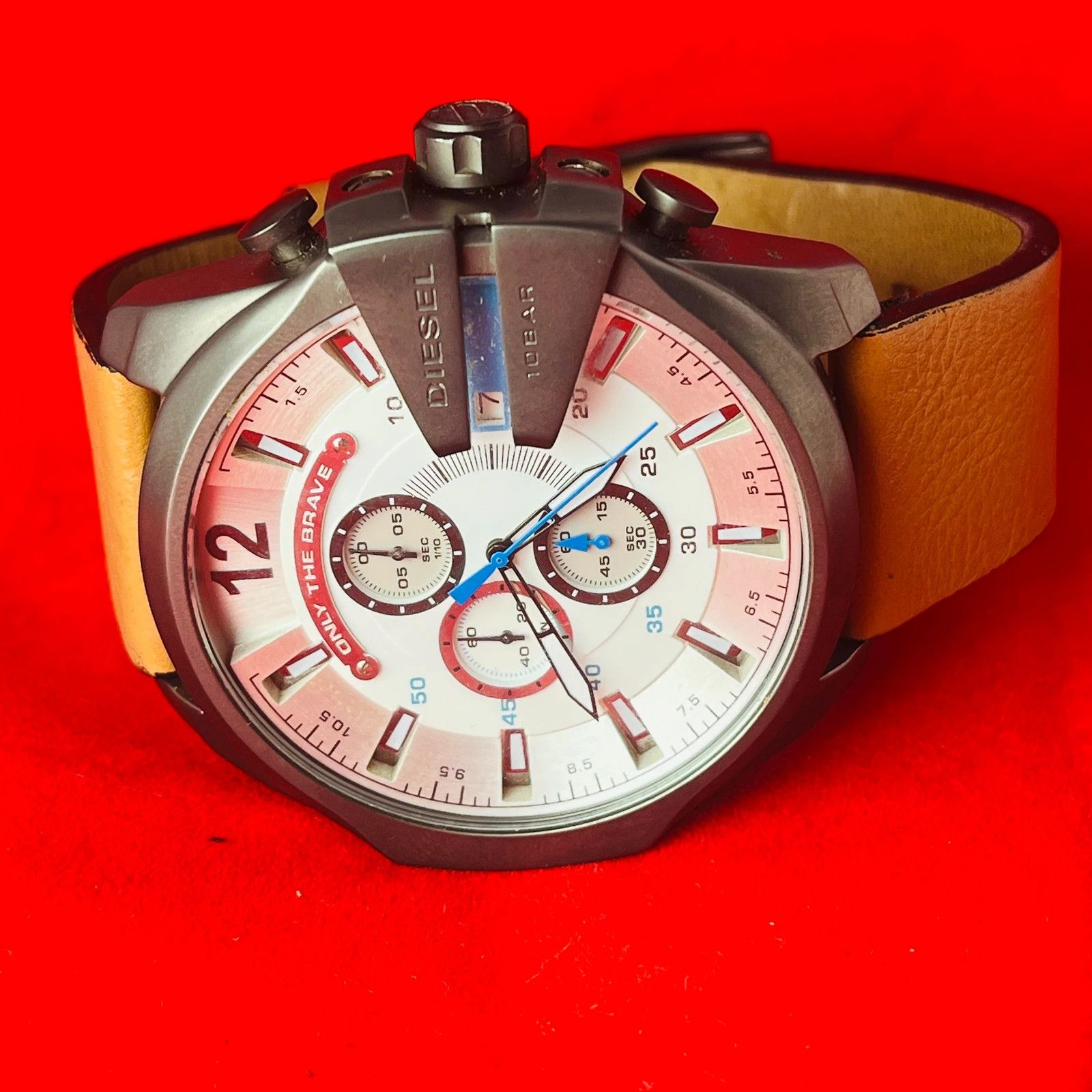 Diesel Mega Chief - Mens Watch Chronograph in Black