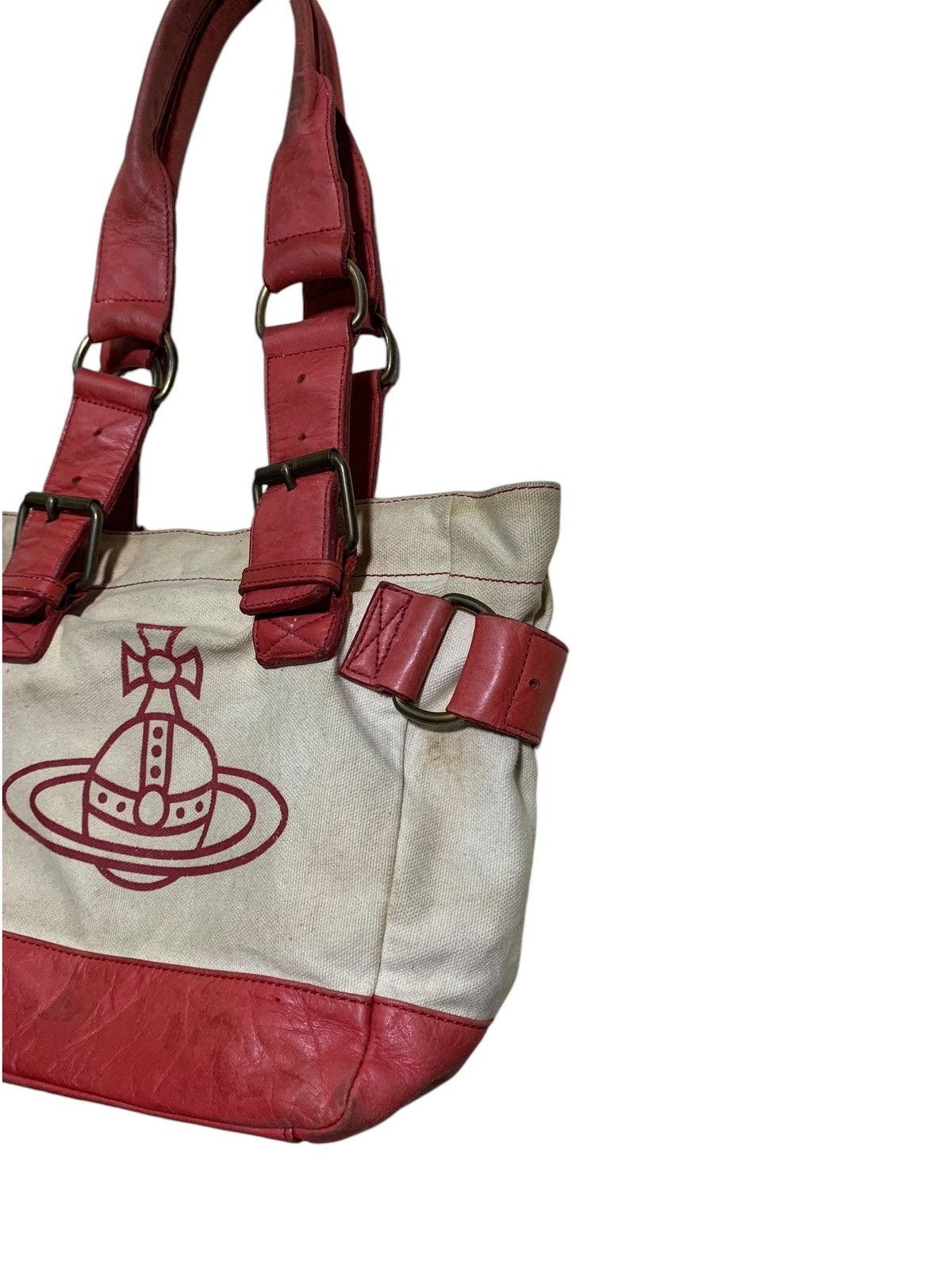 Vivienne Westwood 🔥V.WESTWOOD SHOULDER BAG LEATHER /CANVAS Size ONE SIZE - 3 Thumbnail