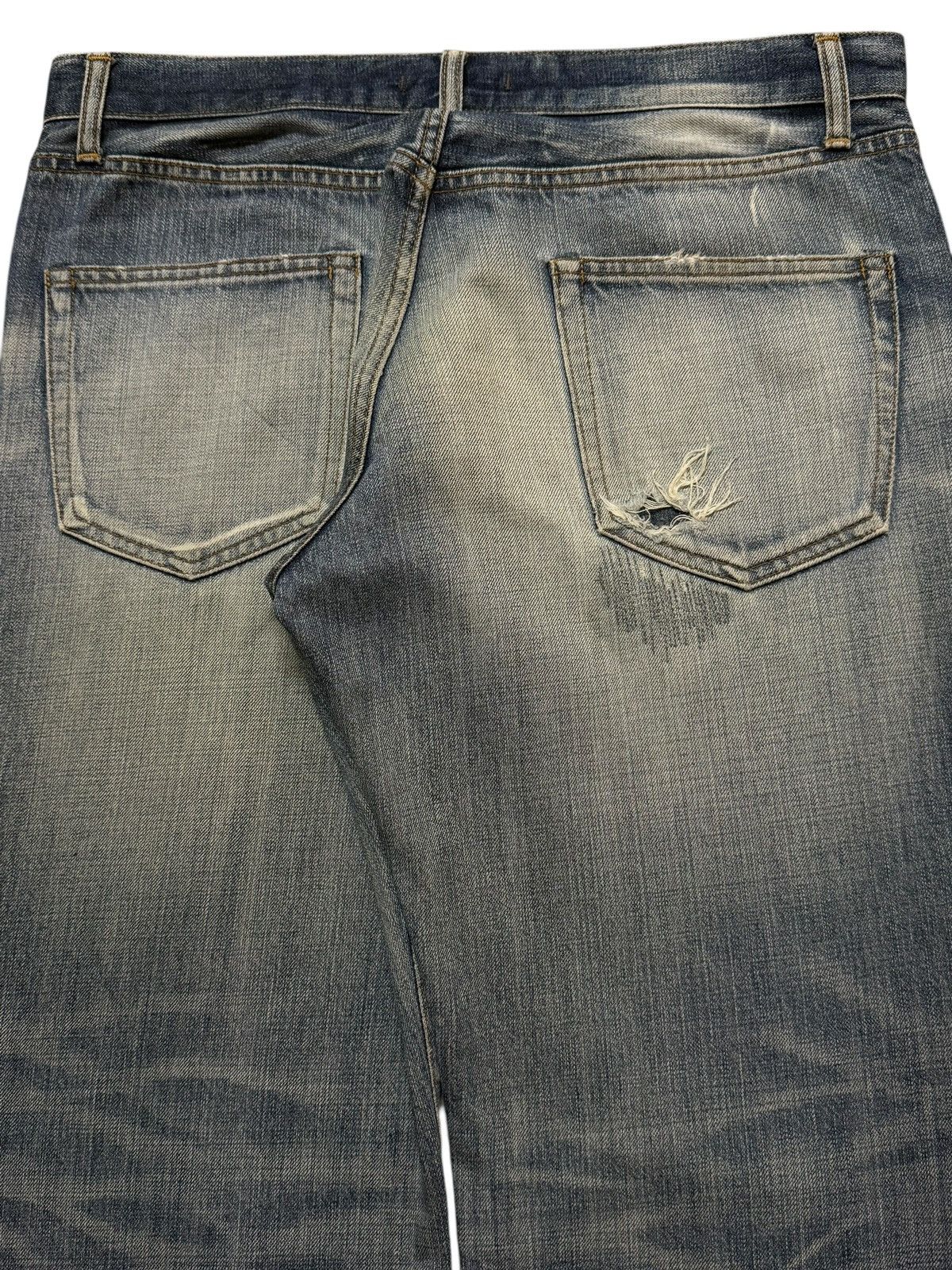 Blue Blue Japan Vintage 90s Japan Blue Way Thunder Wash Distressed Straight Size US 34 / EU 50 - 5 Thumbnail