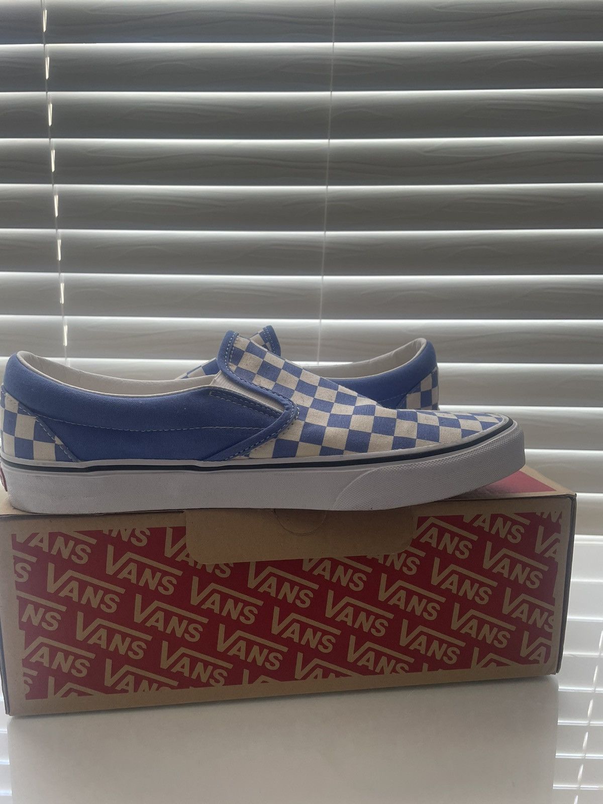 Vans Blue checkered Vans Size US 11.5 / EU 44-45 - 1 Thumbnail