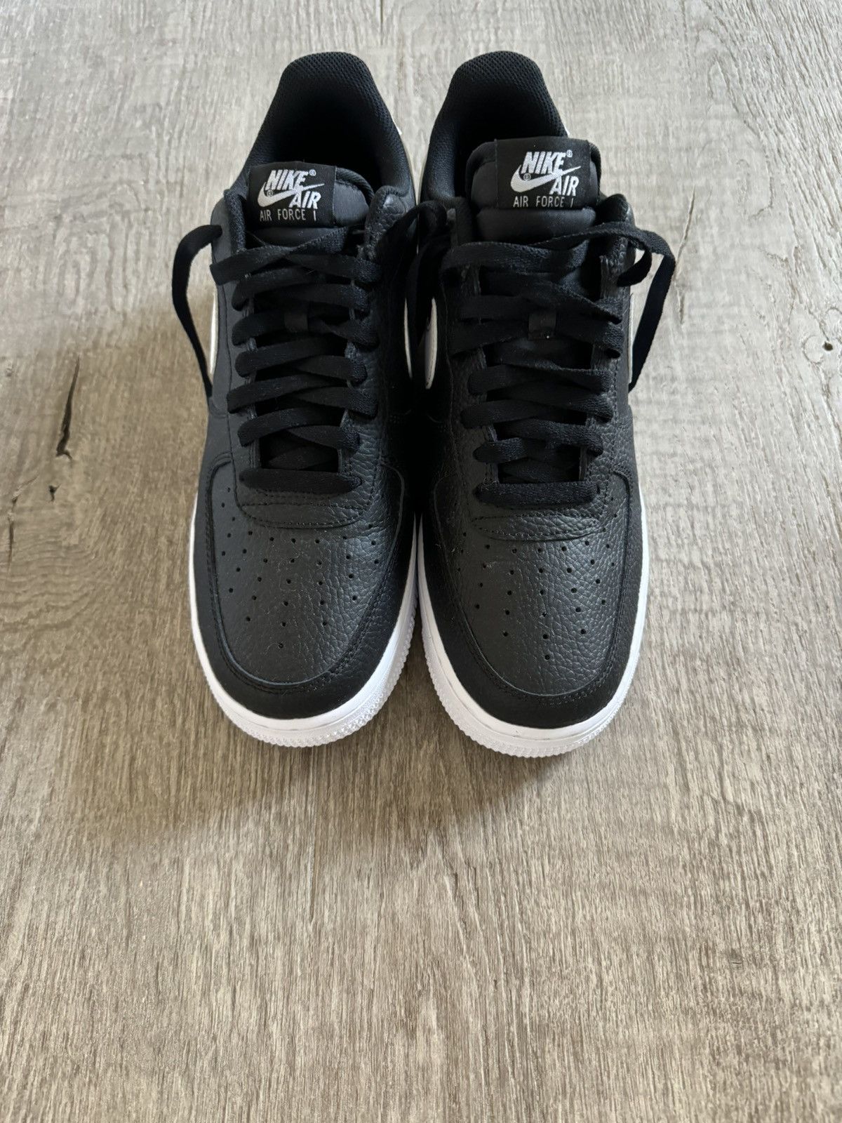 Nike Air Force Ones Black/White Size US 10.5 / EU 43-44 - 3 Thumbnail
