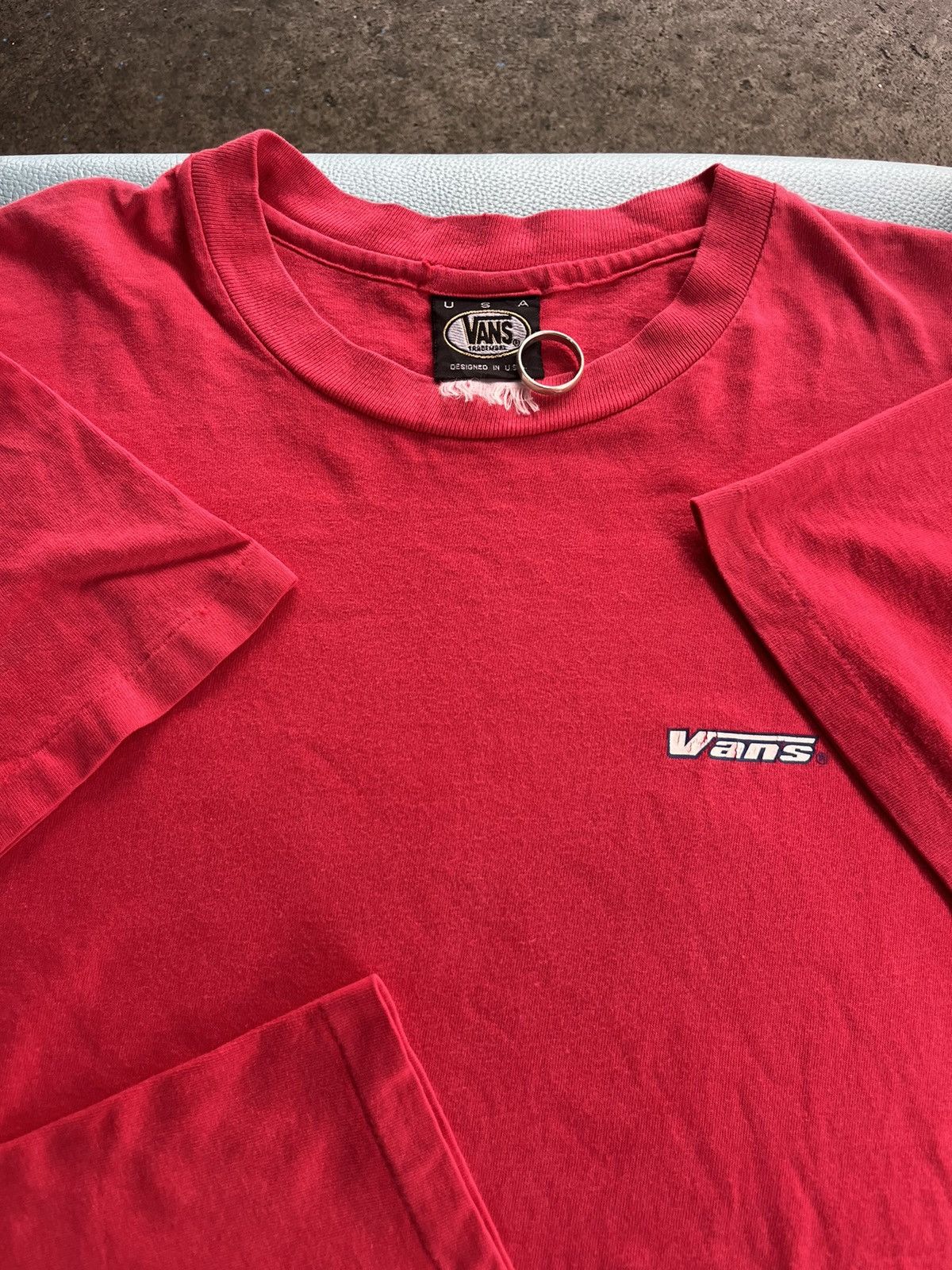 Vans × Vintage Vintage VANS OFF THE WALL U.S.A 90’s Skateboard Tshirt Size US L / EU 52-54 / 3 - 7 Thumbnail