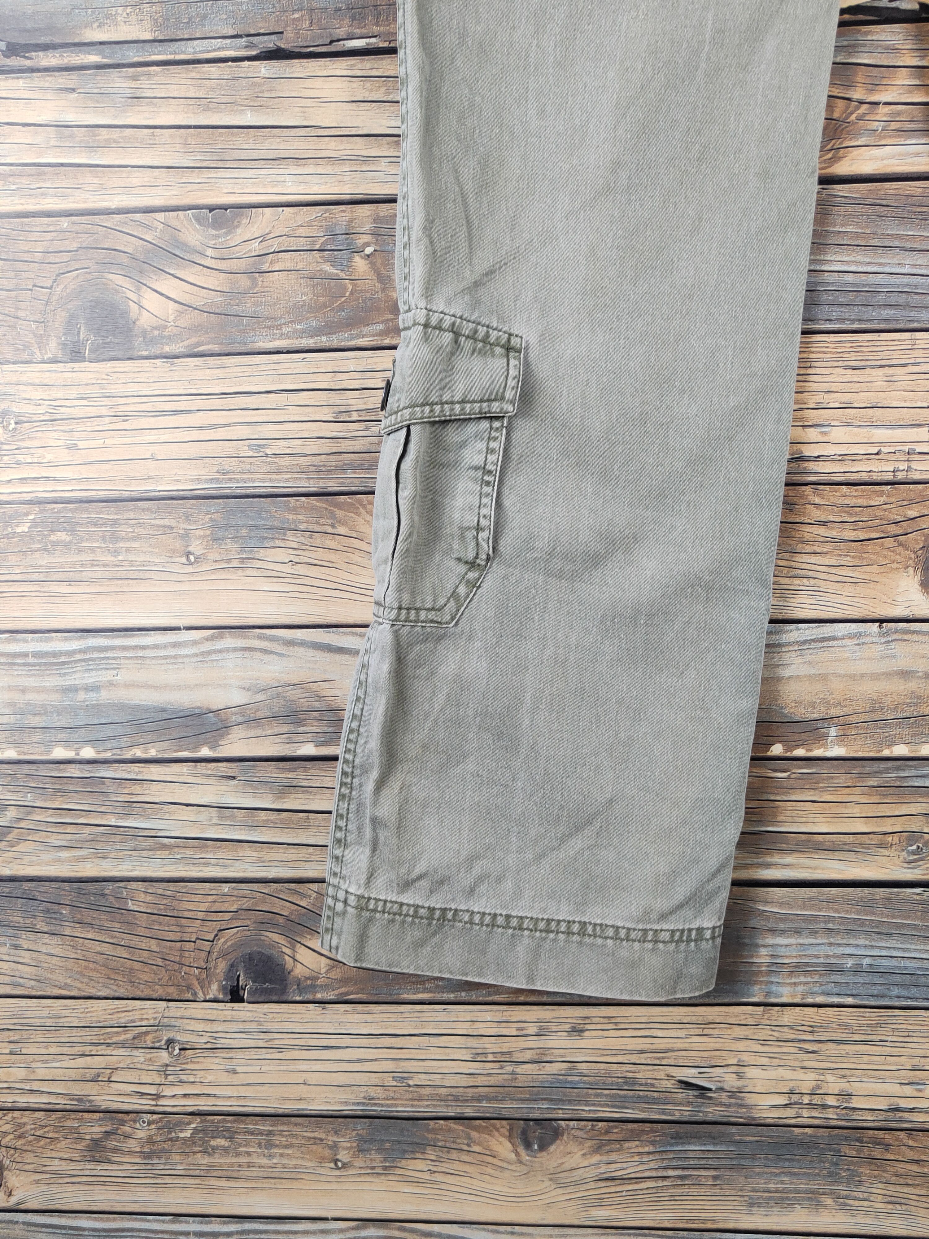 Japanese Brand DL Tint Green Faded Multipocket Casual Pants #962 Size 28" / US 6 / IT 42 - 9 Thumbnail