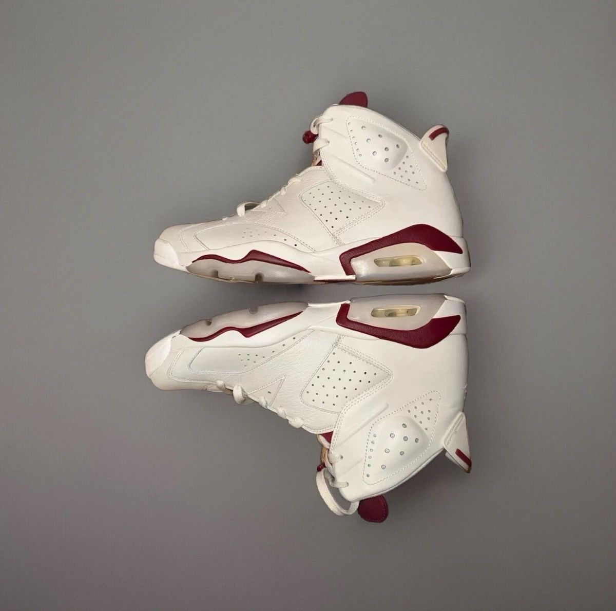 Jordan Brand Nike Air Jordan 6 Retro "Maroon" 2015 Size US 11.5 / EU 44-45 - 4 Thumbnail