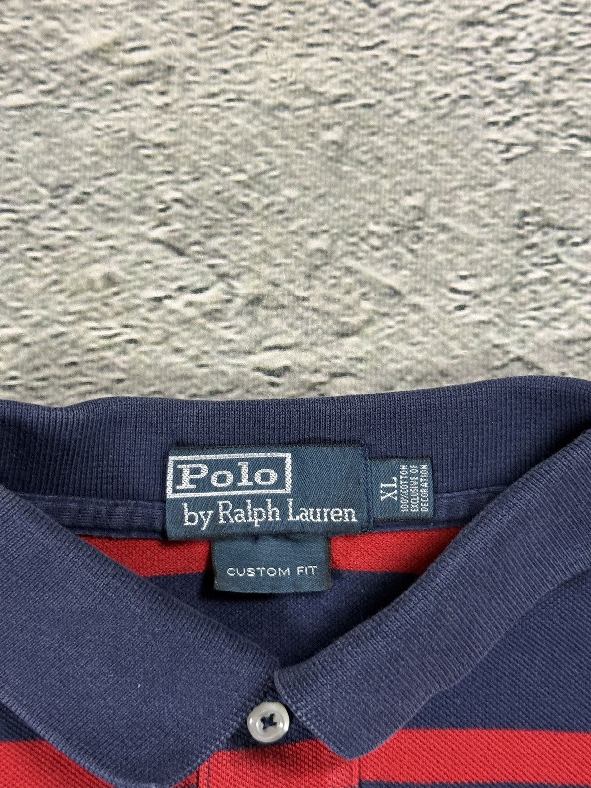 Ralph Lauren Chief Keef Polo Ralph Lauren big pony striped navy red Size US XL / EU 56 / 4 - 4 Thumbnail