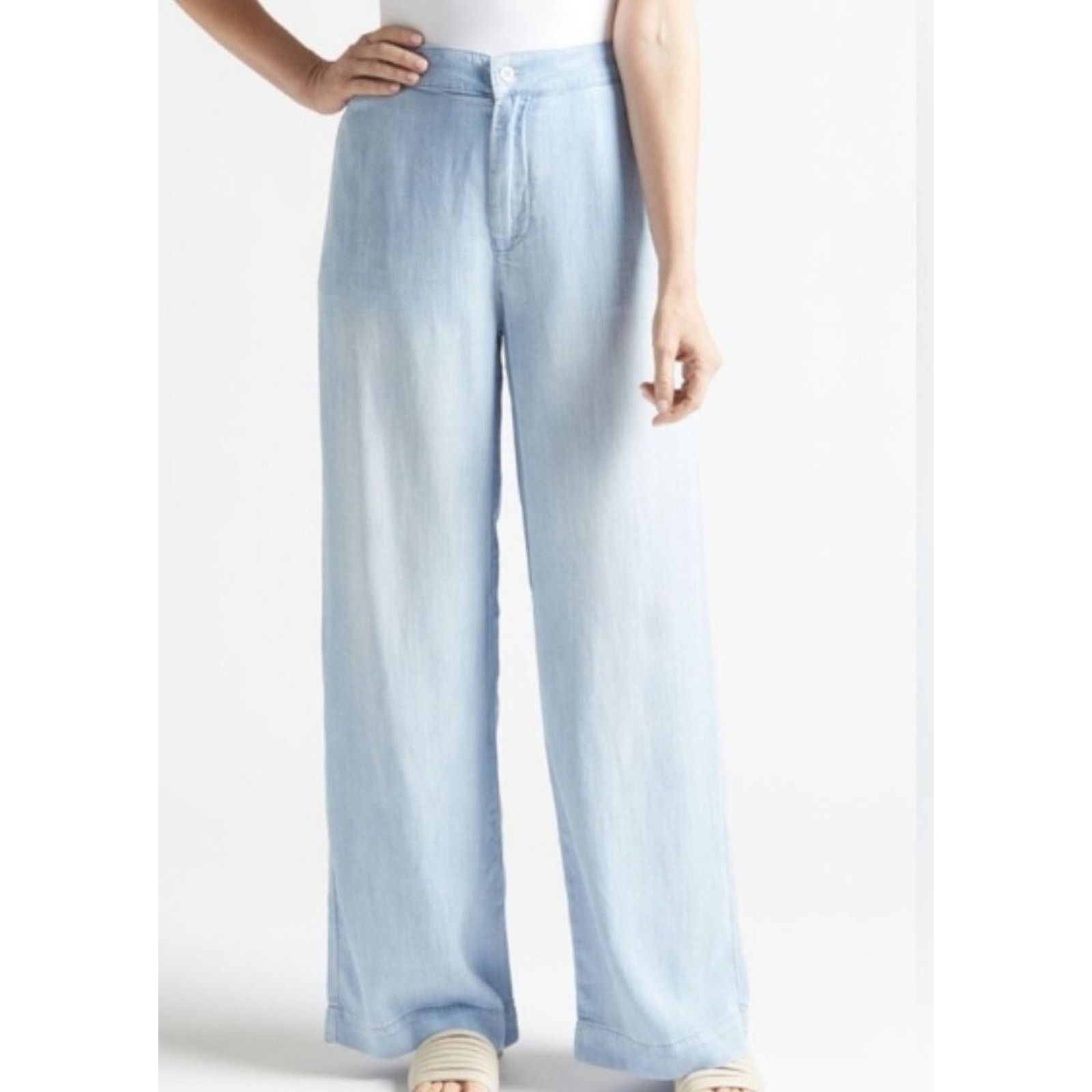Slate & Stone CLOTH AND STONE Women Tencel Brezy Jeans Size 2 Wide A000864 Size 26" / US 2 / IT 38 - 1 Thumbnail
