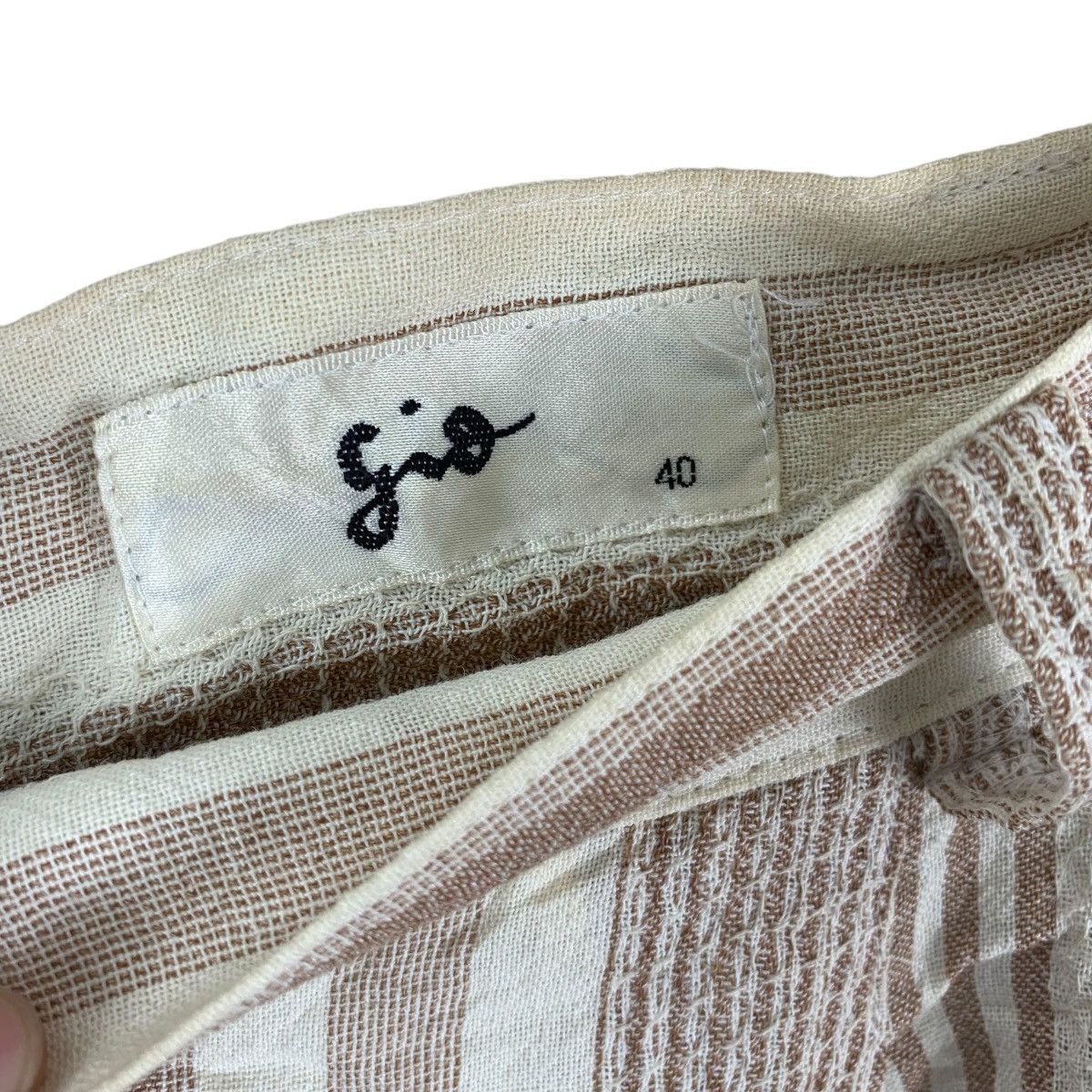 Vintage Vintage GIVY ITALY Striper Baggy Flare Relax Pant Trouser Size 22" - 7 Thumbnail