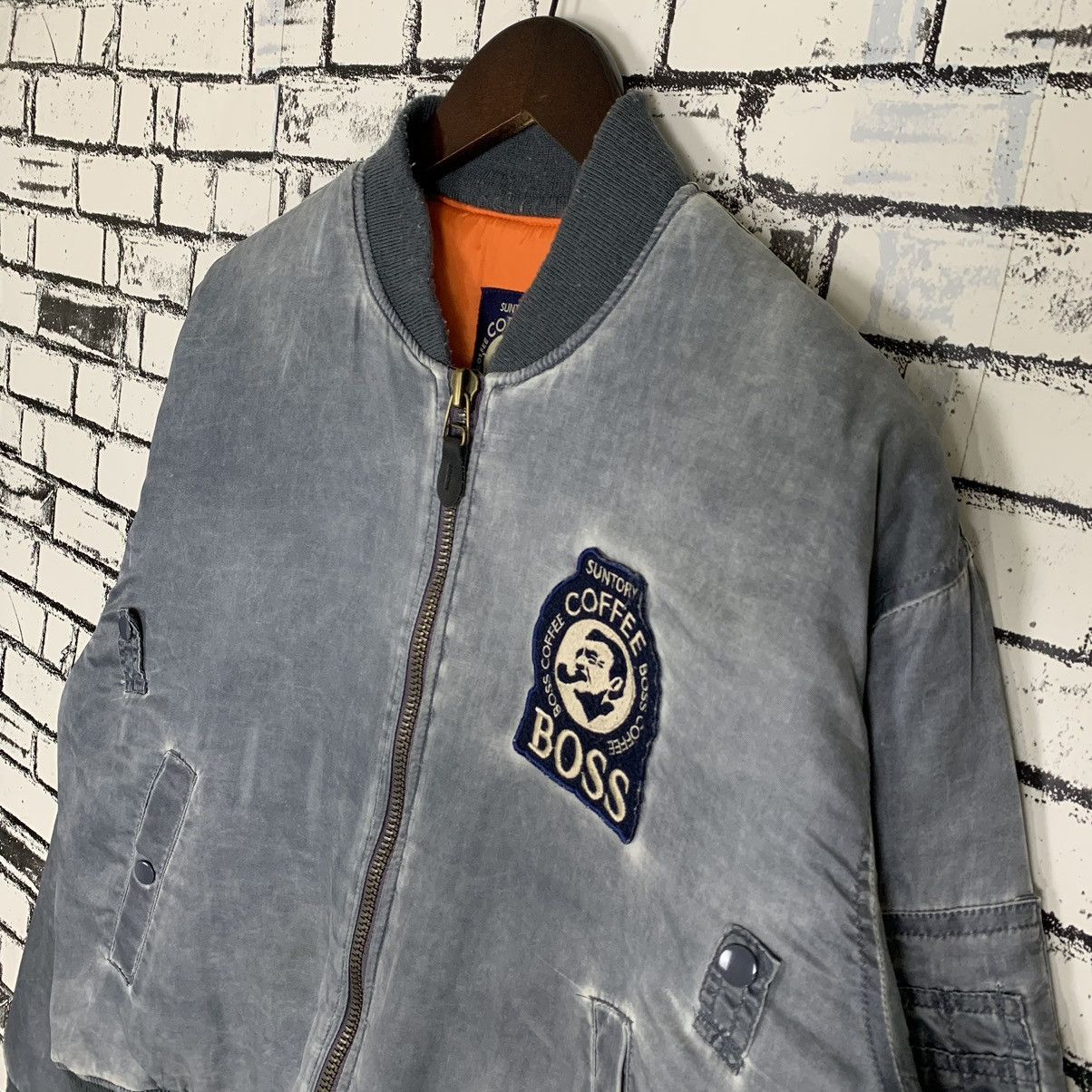 Japanese Brand Suntory Coffee Boss Bomber Jacket Suntory Flight Jacket Size US L / EU 52-54 / 3 - 5 Thumbnail