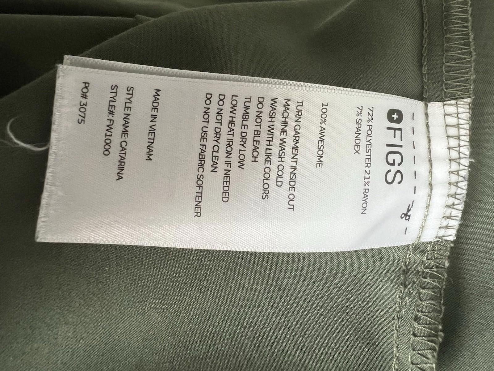 Designer FIGS Technical Collection sz M Scrub Top green Size ONE SIZE - 6 Thumbnail