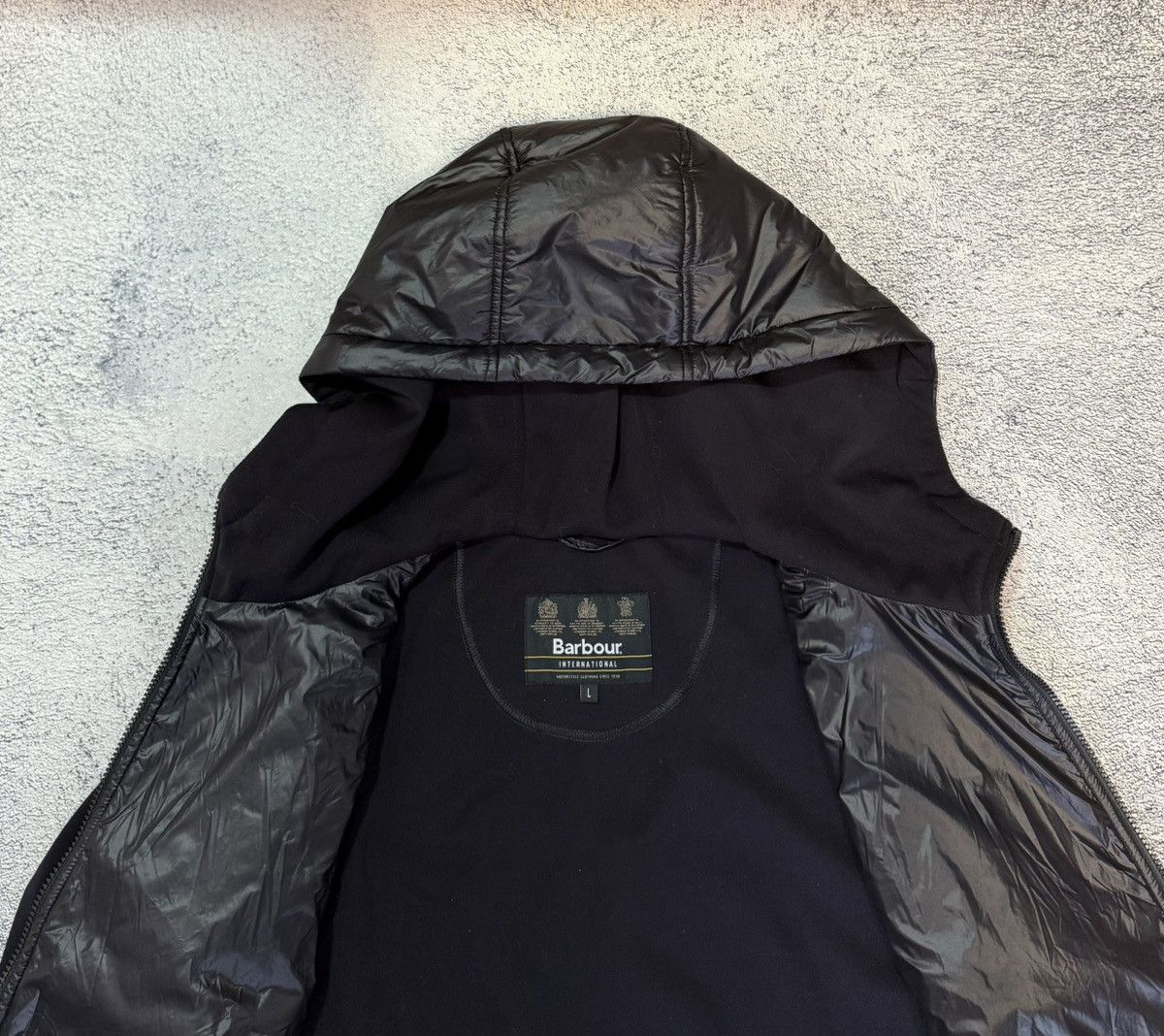 Barbour Barbour International RIC Hoodie Hybrid Jacket L Motorcycle Size US L / EU 52-54 / 3 - 9 Thumbnail