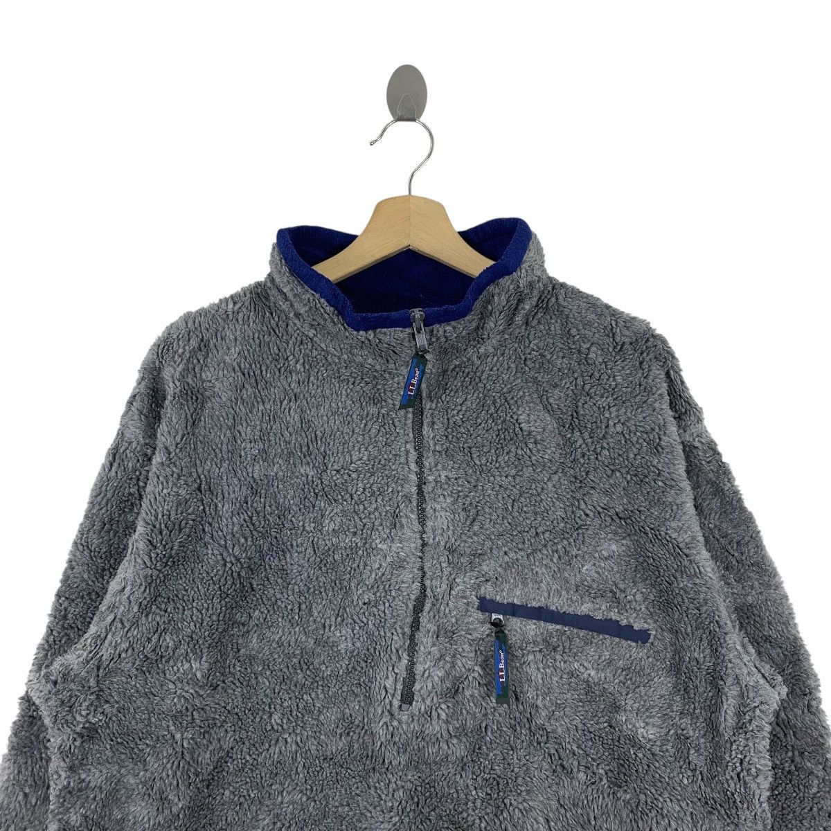 L.L. Bean × Vintage Vintage L.L.BEAN Outdoor Sportswear Half Zipper Sweatshirt Size US L / EU 52-54 / 3 - 3 Thumbnail