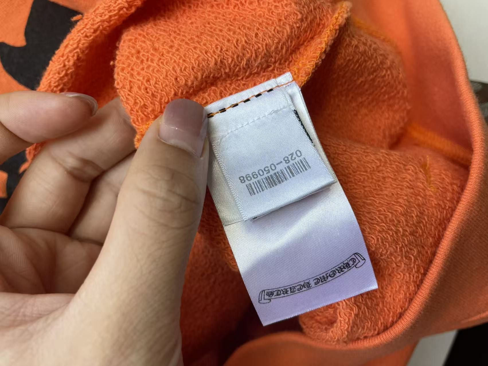 Chrome Hearts Chrome Hearts Vine Dagger Logo Orange Pullover Hoodie Size S / US 4 / IT 40 - 11 Thumbnail