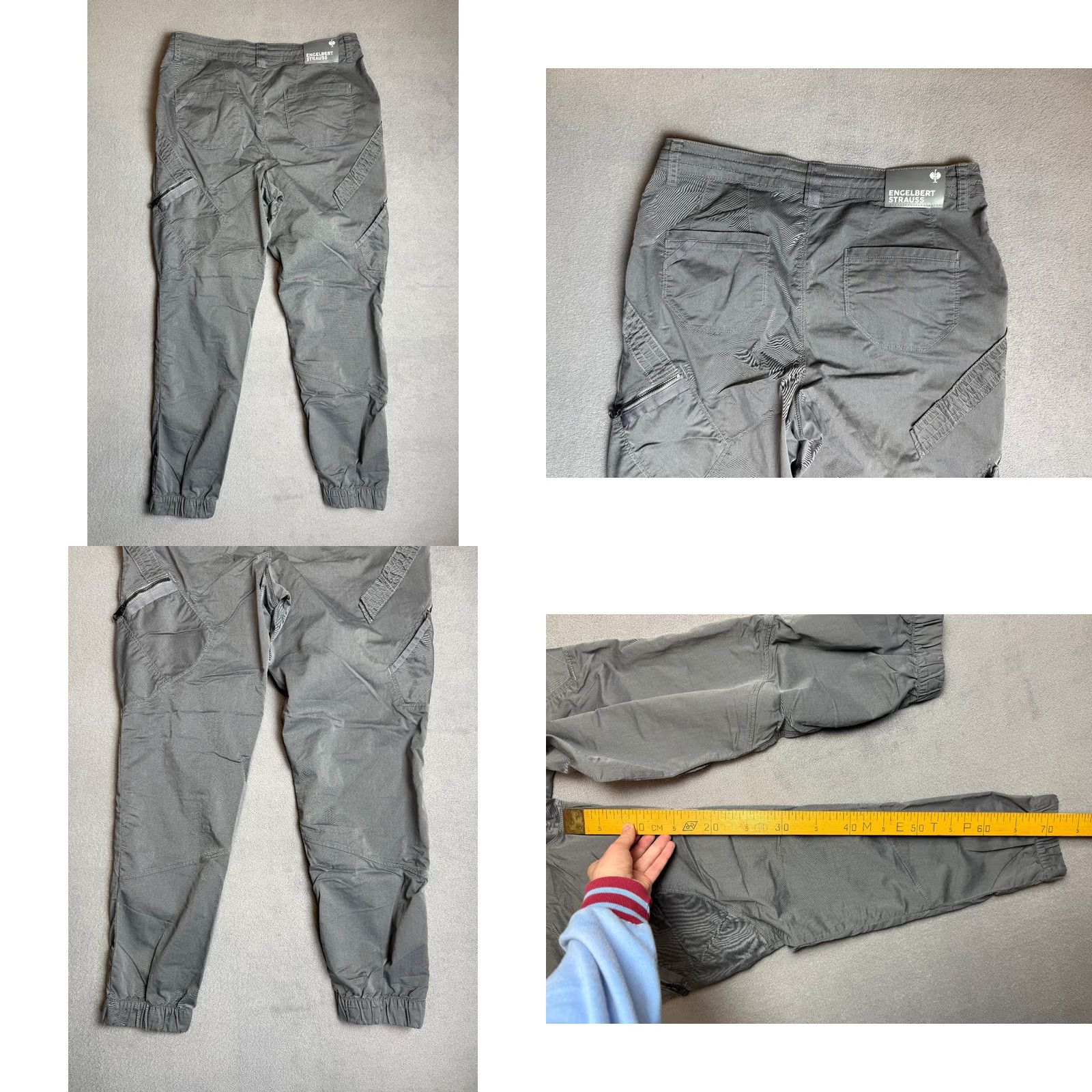 Vintage Engelbert Strauss Womens Capri Pants Gray 42 Regular Cotton Polyester Logo Pants Womens 42 Gray Capri Size 28" / US 6 / IT 42 - 8 Thumbnail