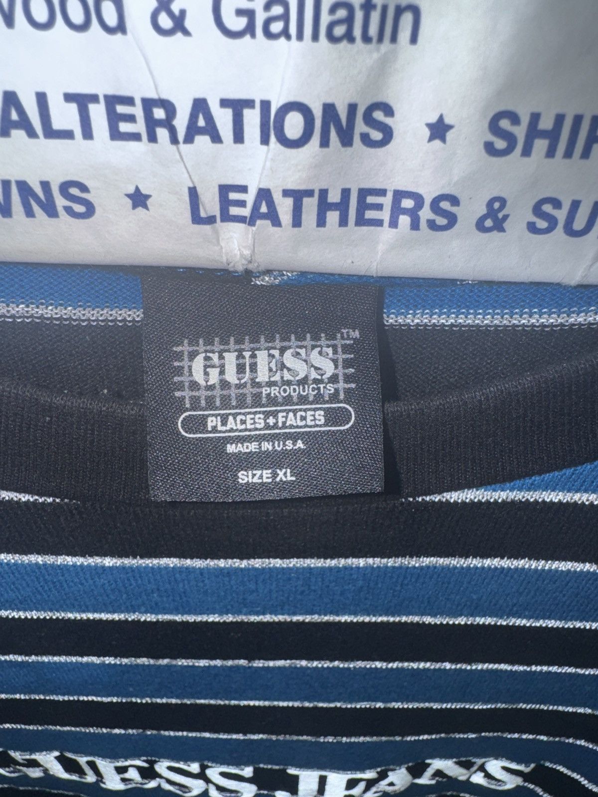 Guess × Places + Faces Guess Places + Faces Blue Tee Size US XL / EU 56 / 4 - 3 Thumbnail