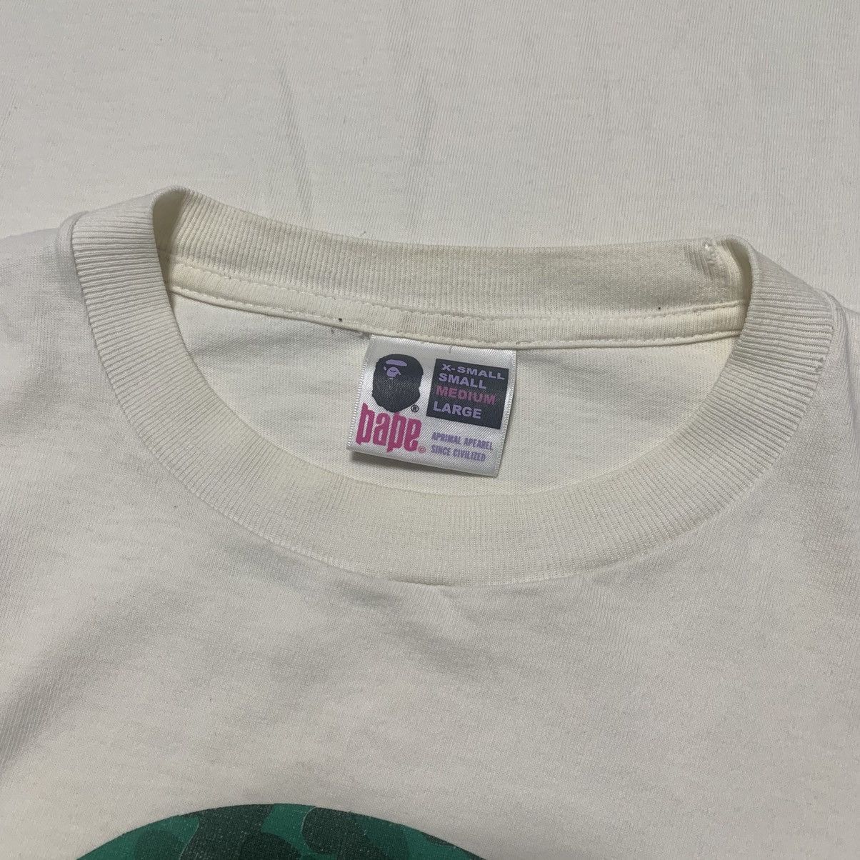 Bape Bape Medium 0 Anniversary Shibuya Store Camo White Tee Size US M / EU 48-50 / 2 - 5 Thumbnail