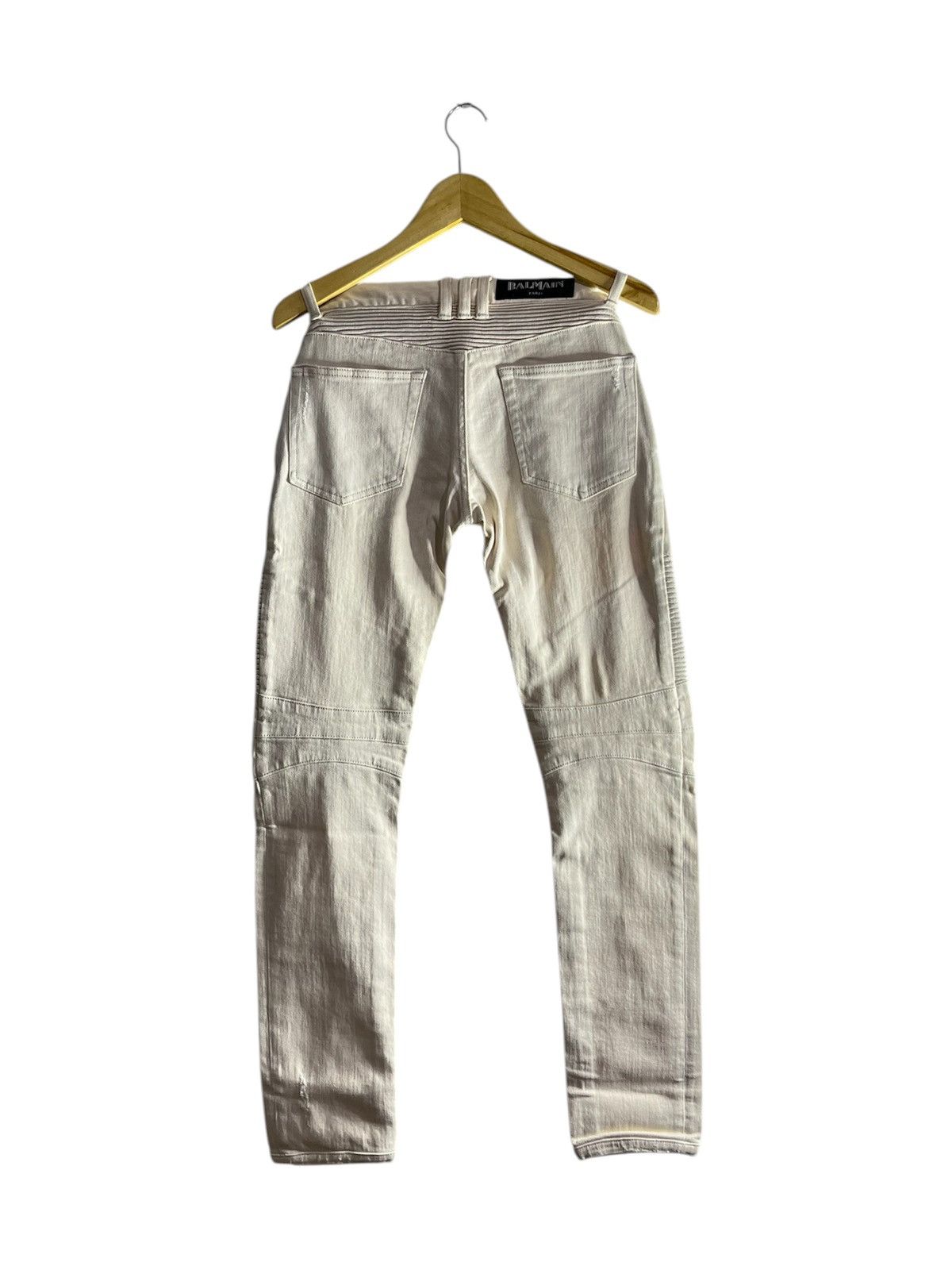 Balmain SS12 Christophe decarnin distressed biker jeans Size US 27 - 3 Thumbnail
