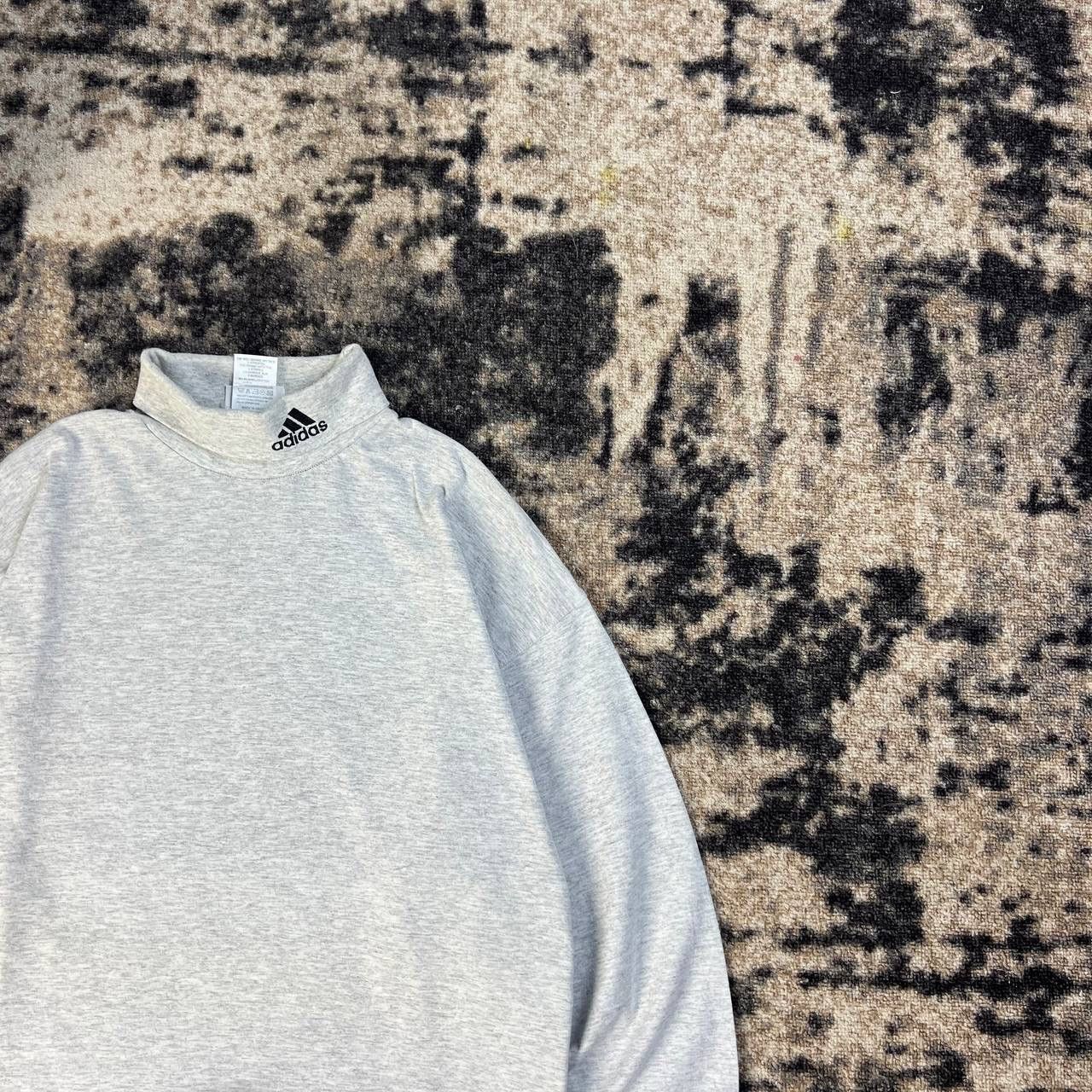 Adidas Adidas Vintage Y2K Mini Logo Turtleneck Longsleeve Size US L / EU 52-54 / 3 - 2 Thumbnail