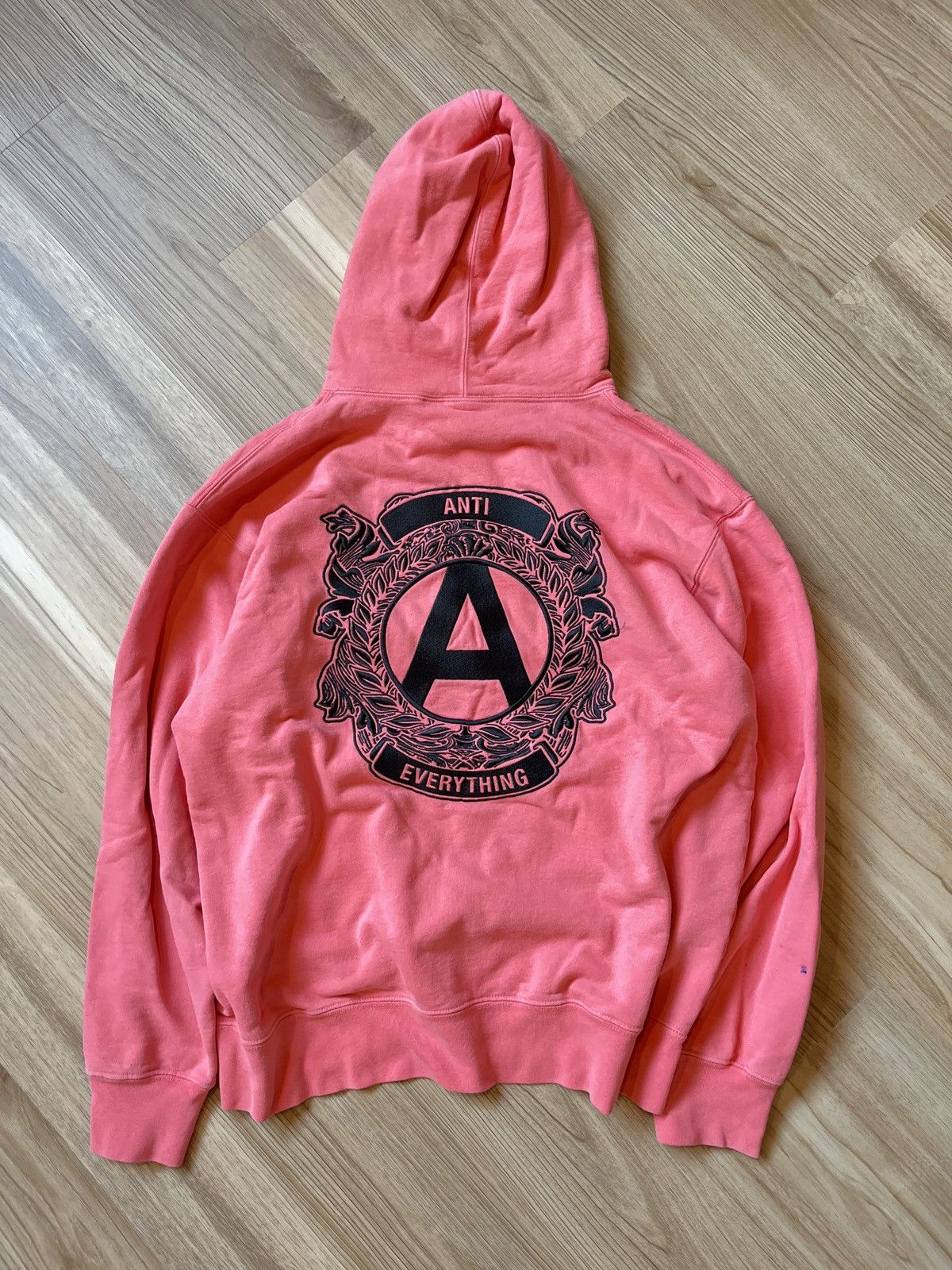 Supreme Supreme Anti Everything Pink Sweatshirt Hoodie Size US L / EU 52-54 / 3 - 1 Thumbnail