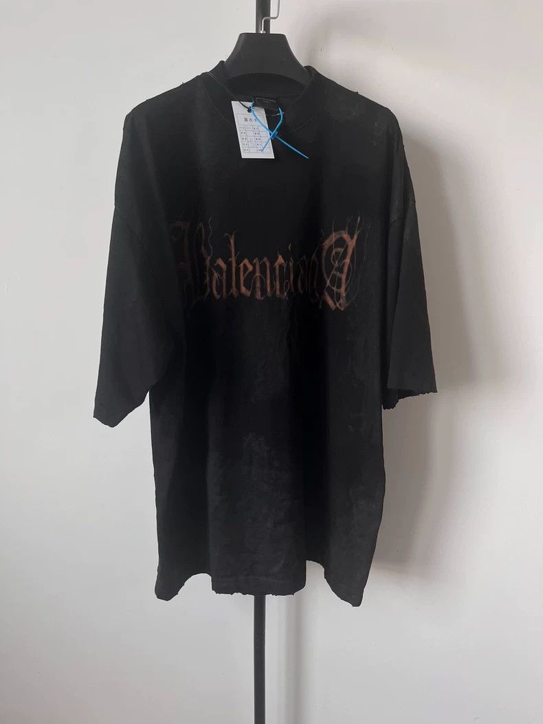 Balenciaga Balenciaga Sanskrit logo short sleeve T-shirt Size US XXS / EU 40 - 1 Thumbnail
