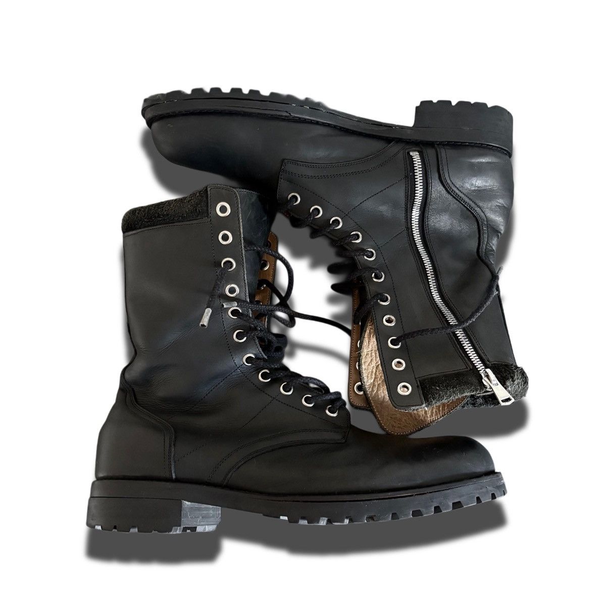 Number (N)ine Number (N)ine S/S08 “Birds” Double Layered Boots