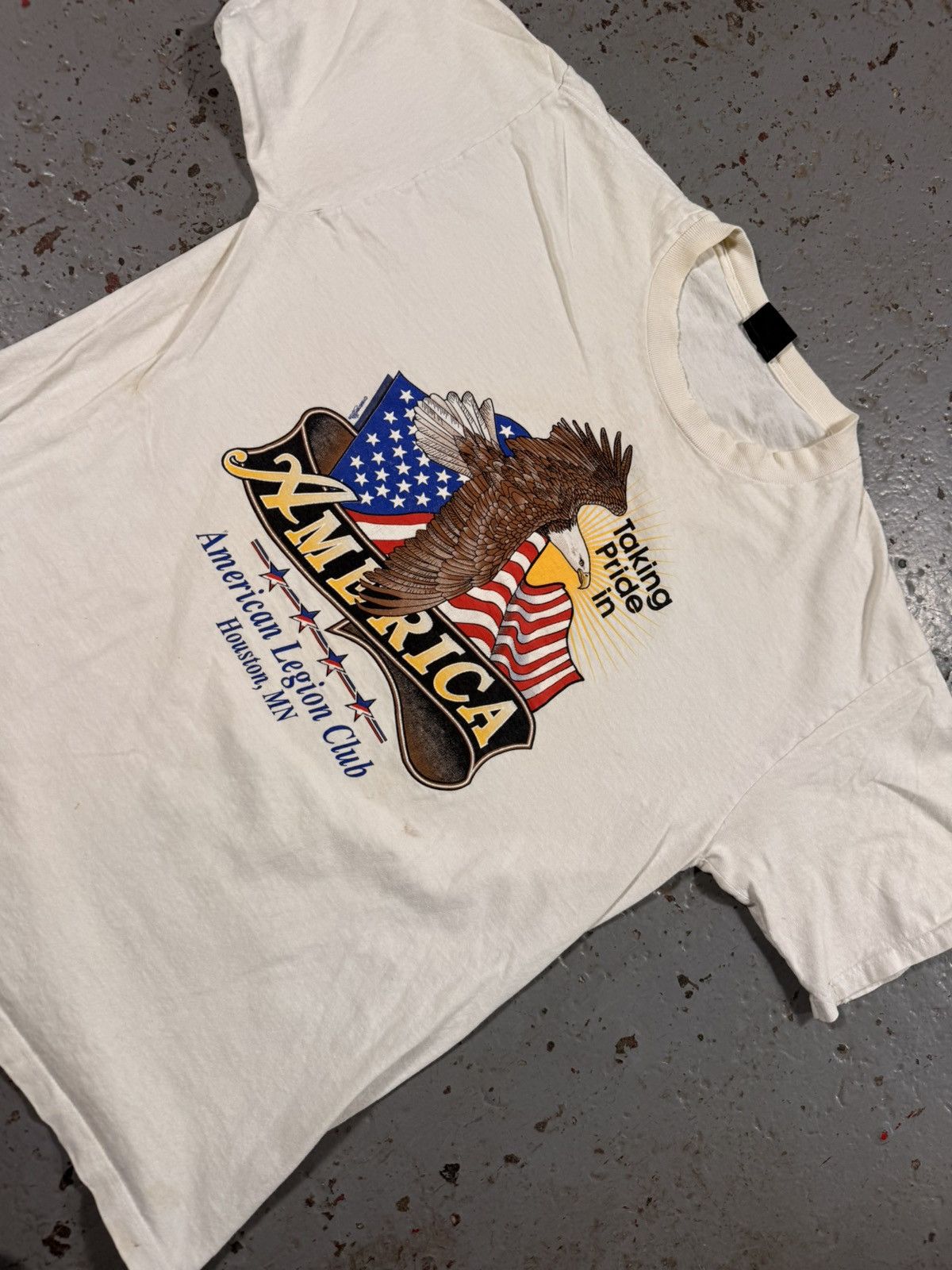Other Vintage Distressed American Legion Club Eagle Tee Size US M / EU 48-50 / 2 - 2 Thumbnail