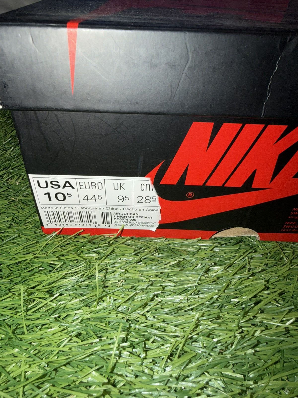 Jordan Brand Nike Air Jordan 1 Retro "NYC To Paris" Light Bone CD6578-006 Size US 10.5 / EU 43-44 - 11 Thumbnail