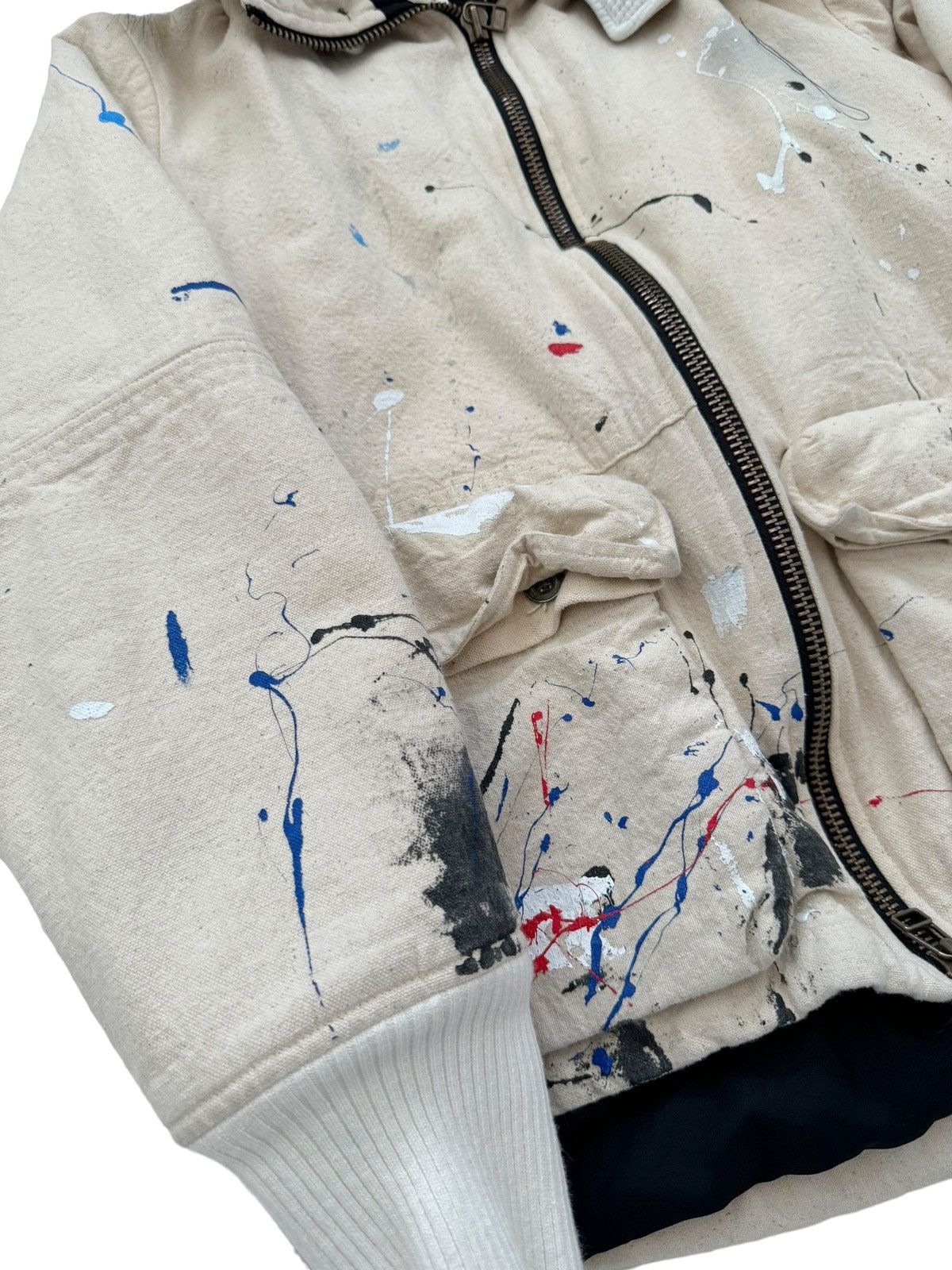 Greg Lauren Sz2 Sample Painted Puffer Canvas Parka Size US M / EU 48-50 / 2 - 3 Thumbnail