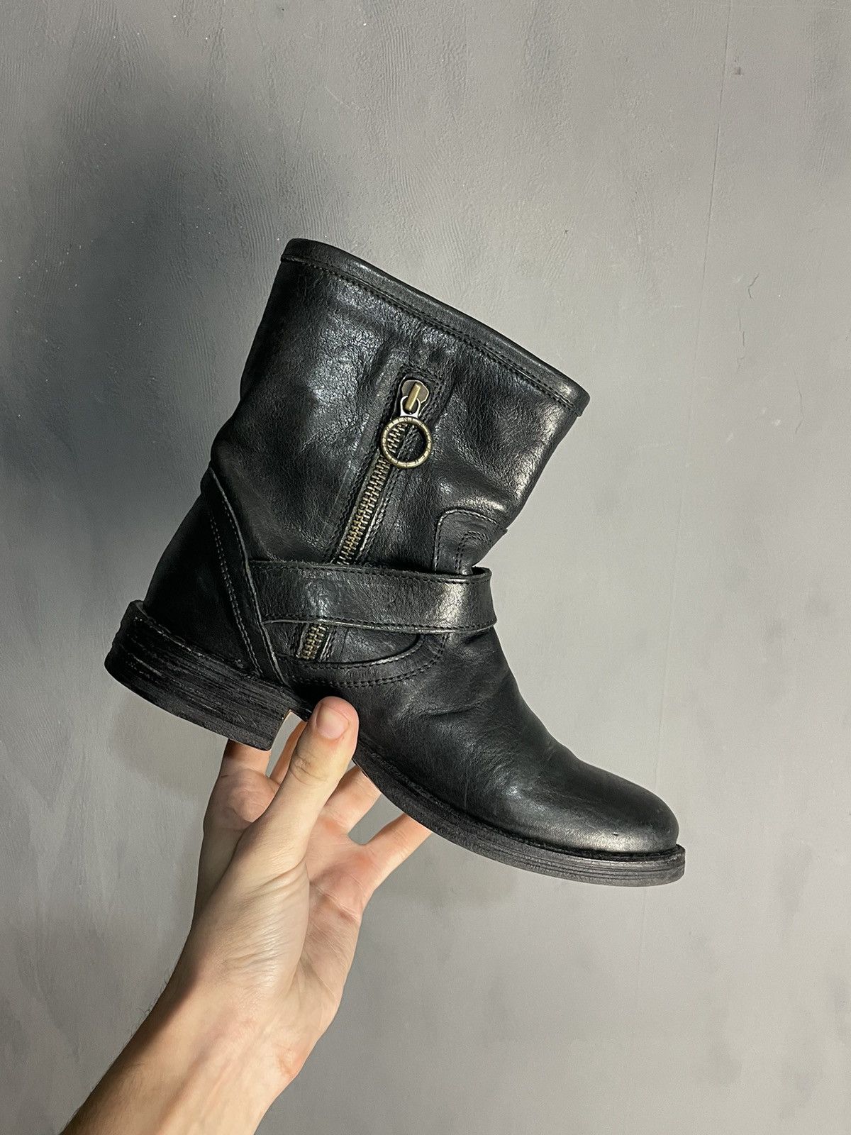 Fiorentini + Baker Fiorentini + Baker Eternity Eli Black Leather Ankle Boots Size US 6 / IT 36 - 4 Thumbnail