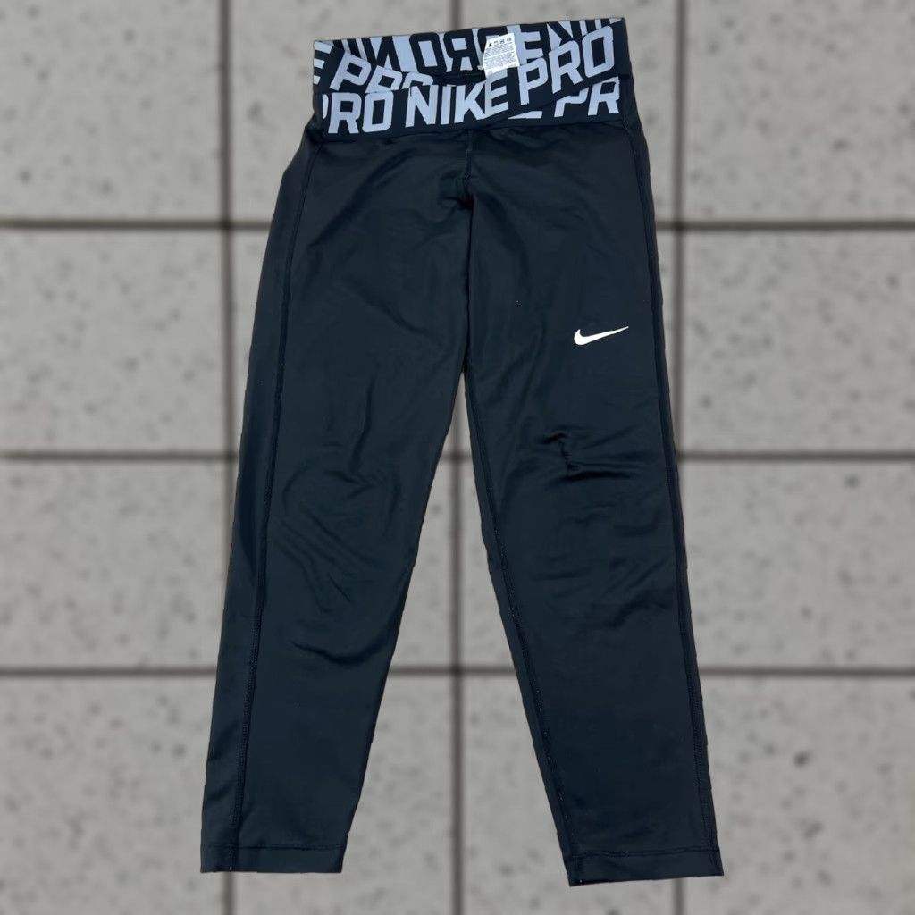 Nike Nike Pro Intertwist Crossover Dri Fit High Waist Tights AJ3927 Medium Black Womens Size ONE SIZE - 1 Thumbnail