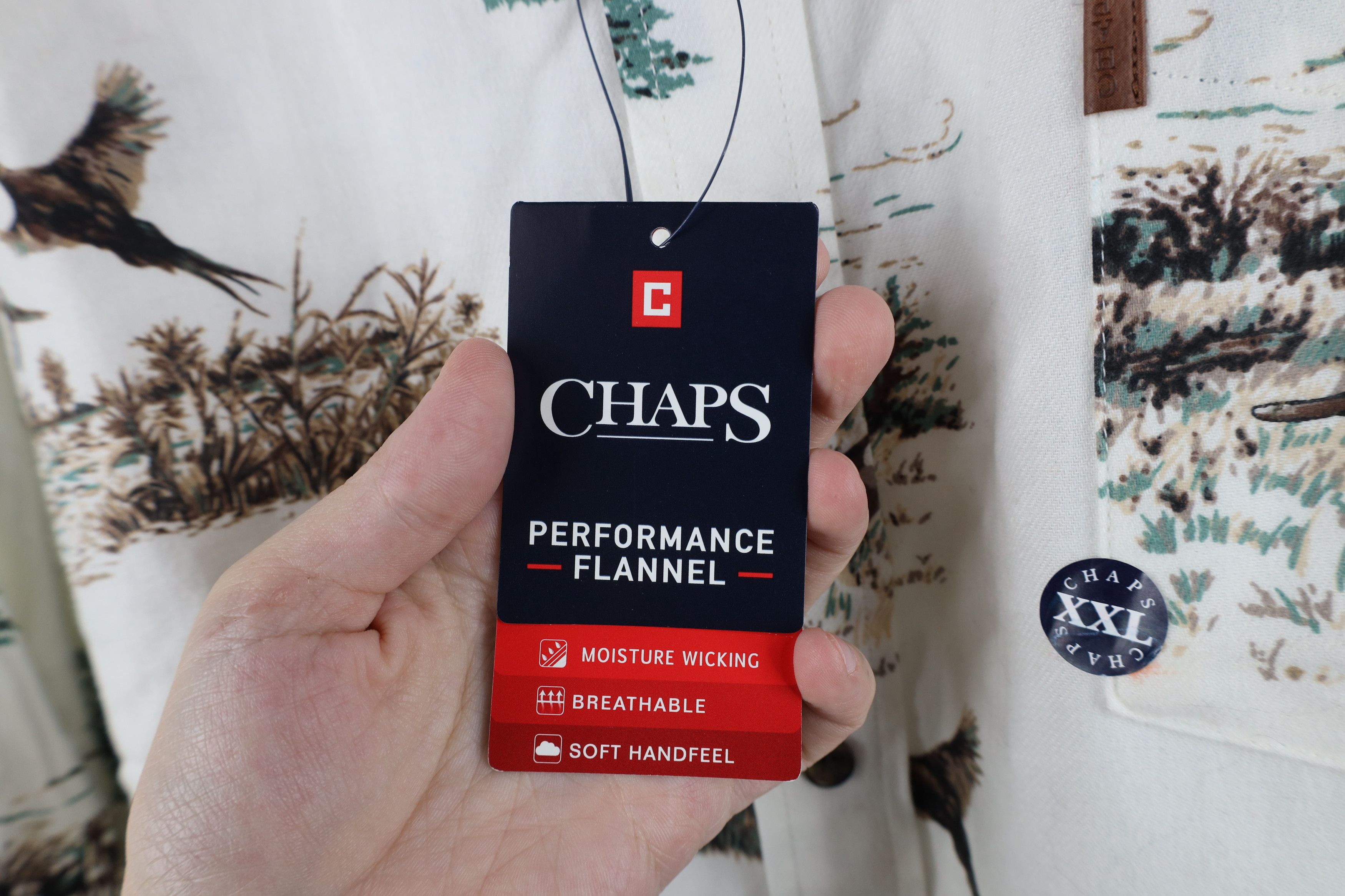 Chaps Deadstock Vintage Y2K Chaps Over Print Flannel Button Shirt Size US XXL / EU 58 / 5 - 8 Thumbnail
