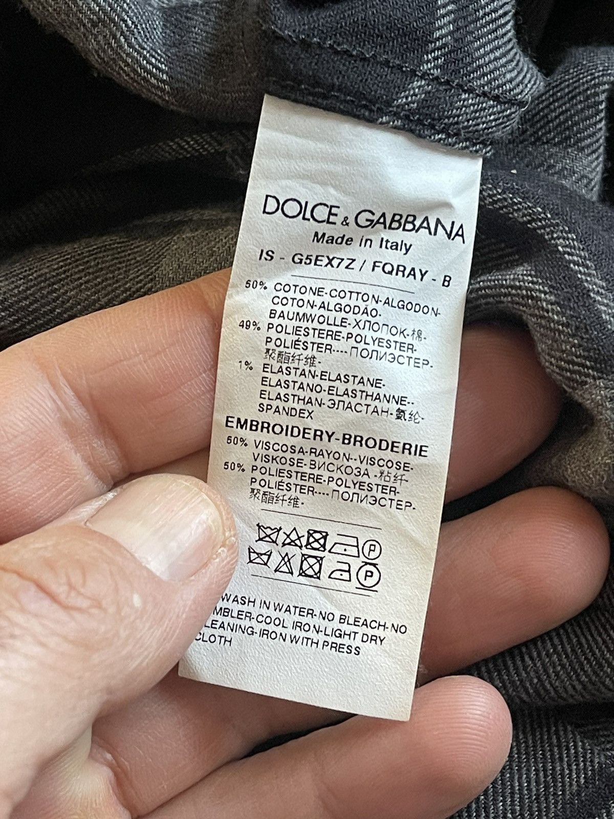 DOLCE AND GABBANA shirt SEE REAL TAPE MEASUREMENTS IN PHOTOS
