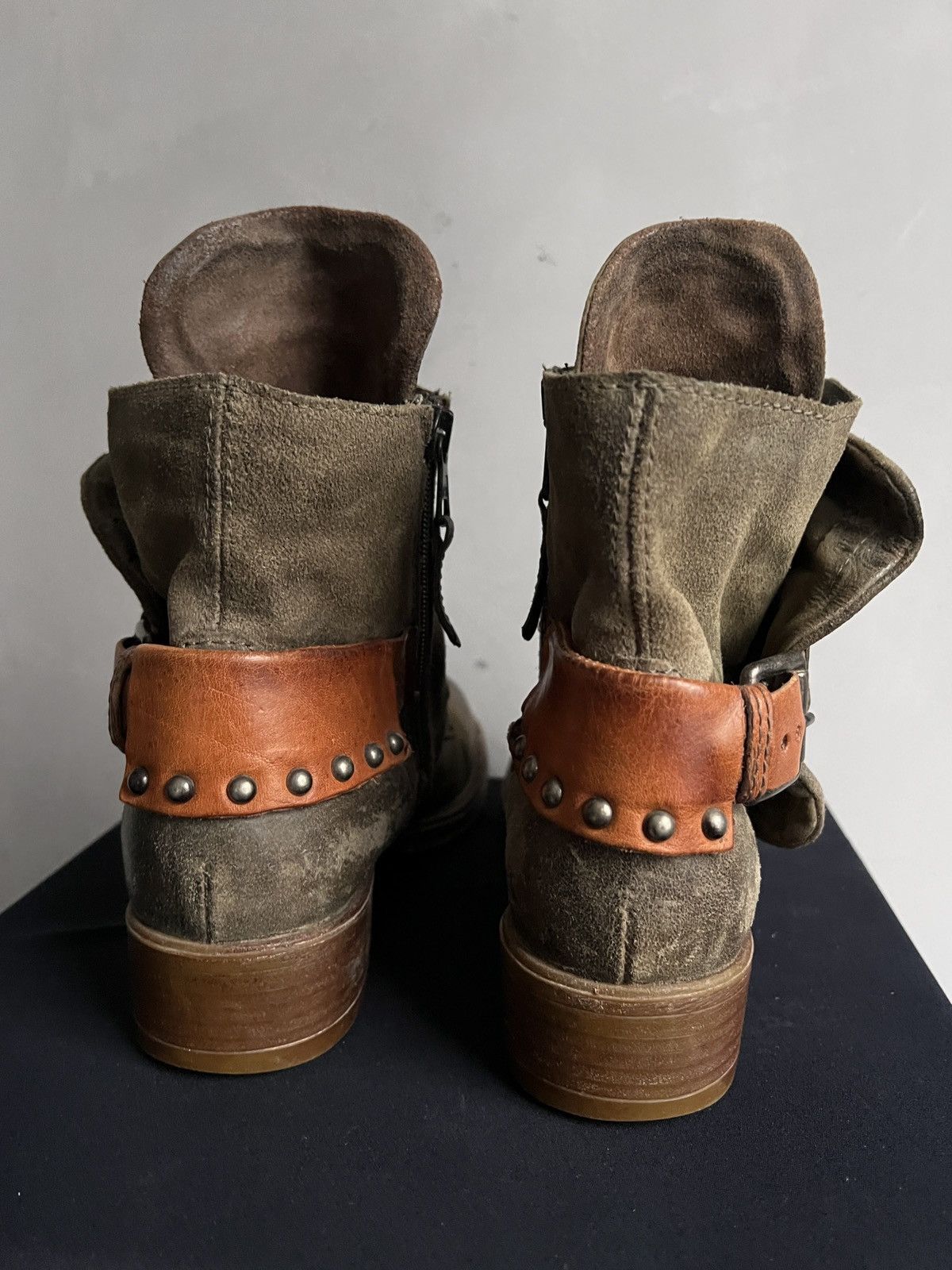 A.S.98 A.S. 98 Emerson Engineer - Green ankle vintage boots Size US 8 / IT 38 - 5 Thumbnail